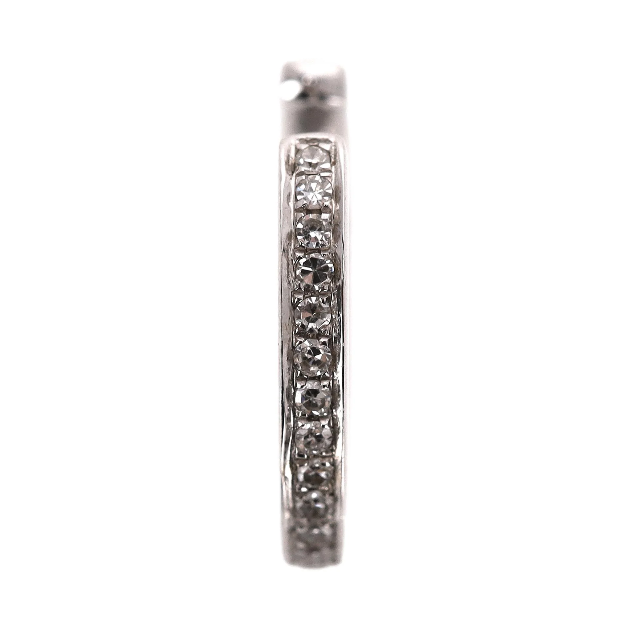 14k White Gold & Diamond Ear Cuff - Image 3