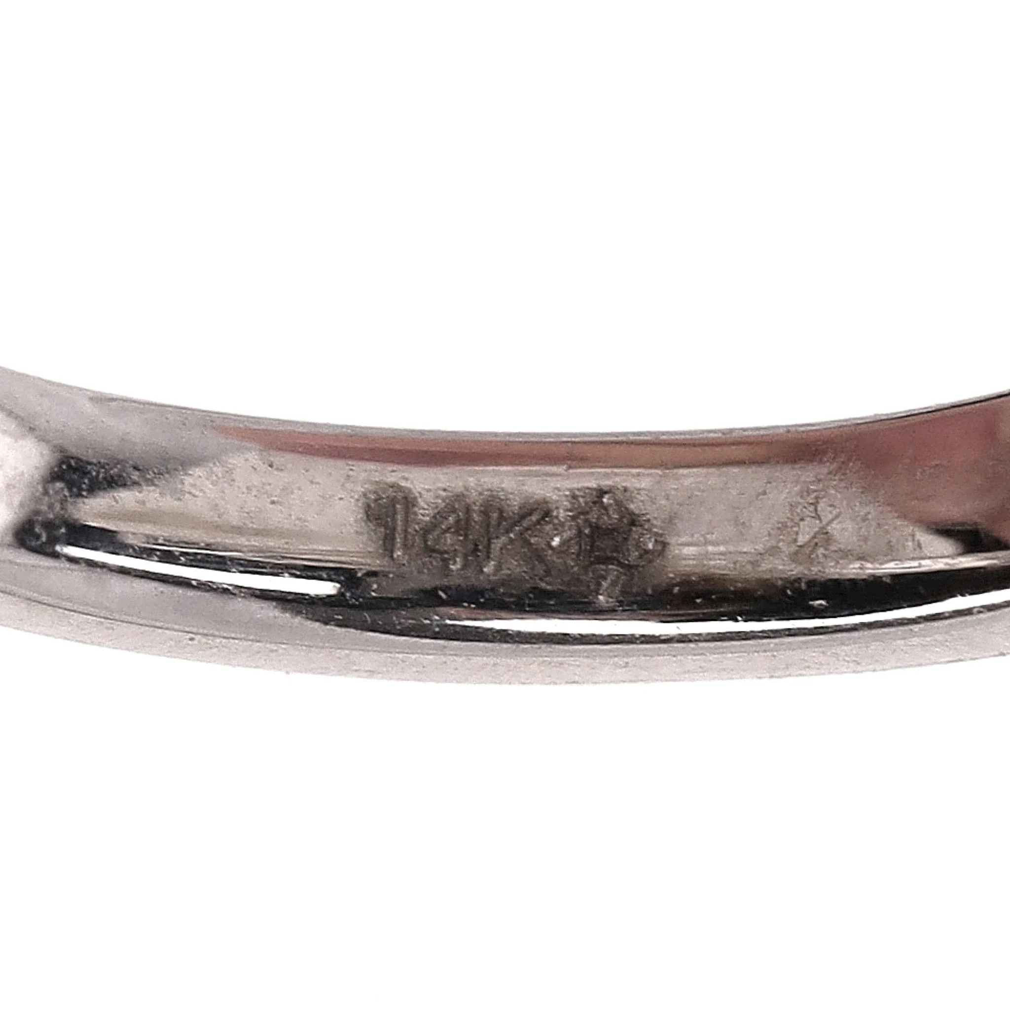 14k White Gold & Diamond Ear Cuff - Image 6