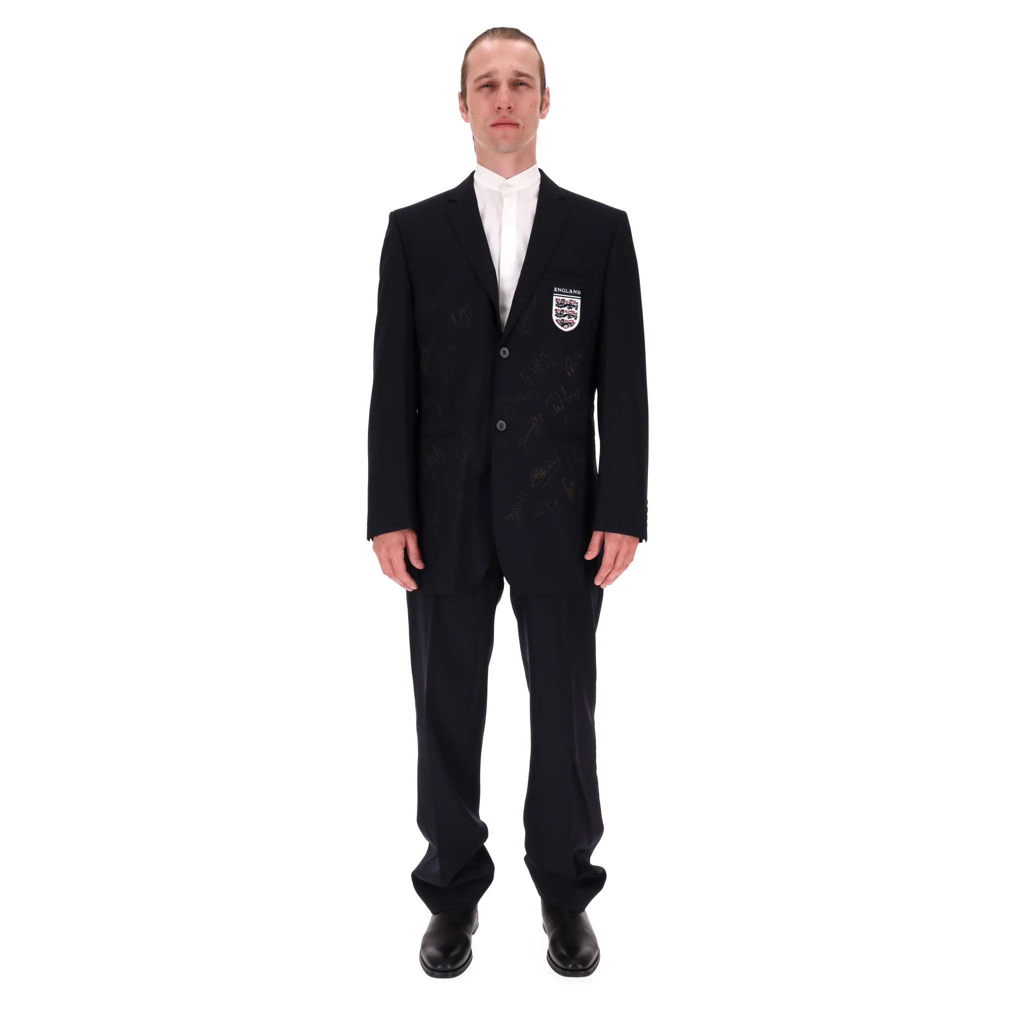 2002 World Cup England Squad Official Tour Suit - Hand Signed By All Players - Image 11