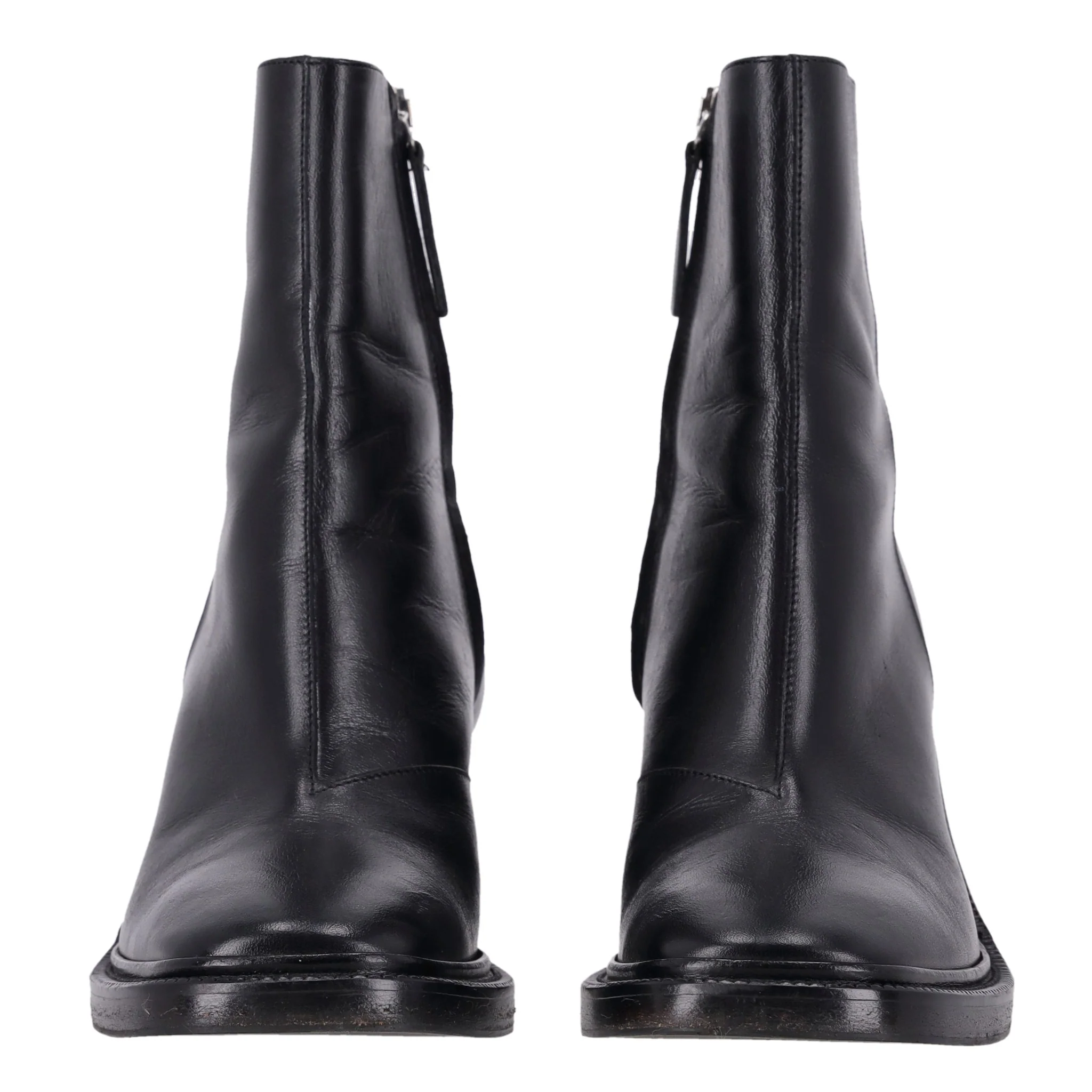 Acne Studios Booker Leather Ankle Boots. Size 35 - Image 3