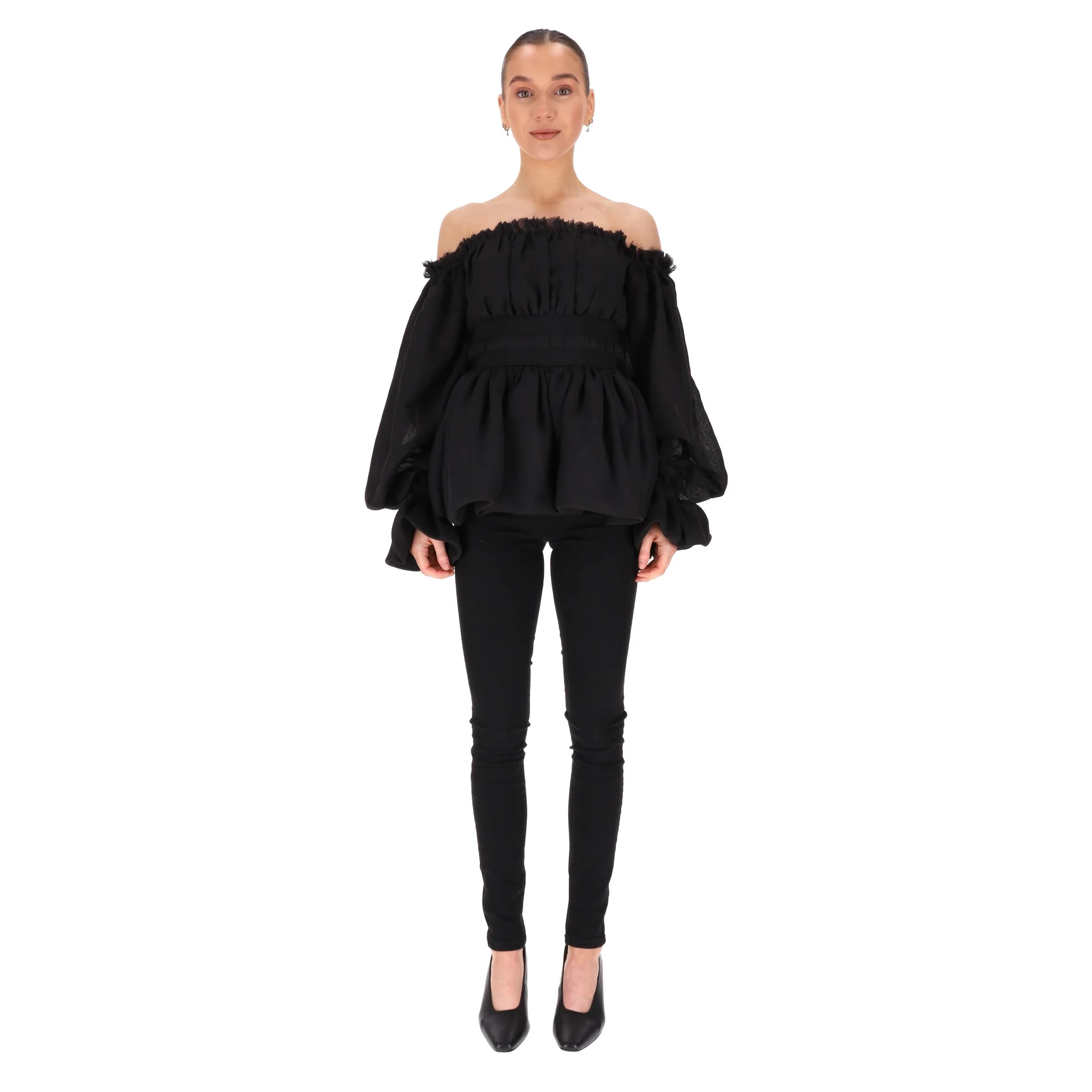 Aje Off-The-Shoulder Ruffle Top. Size 10UK - Image 2