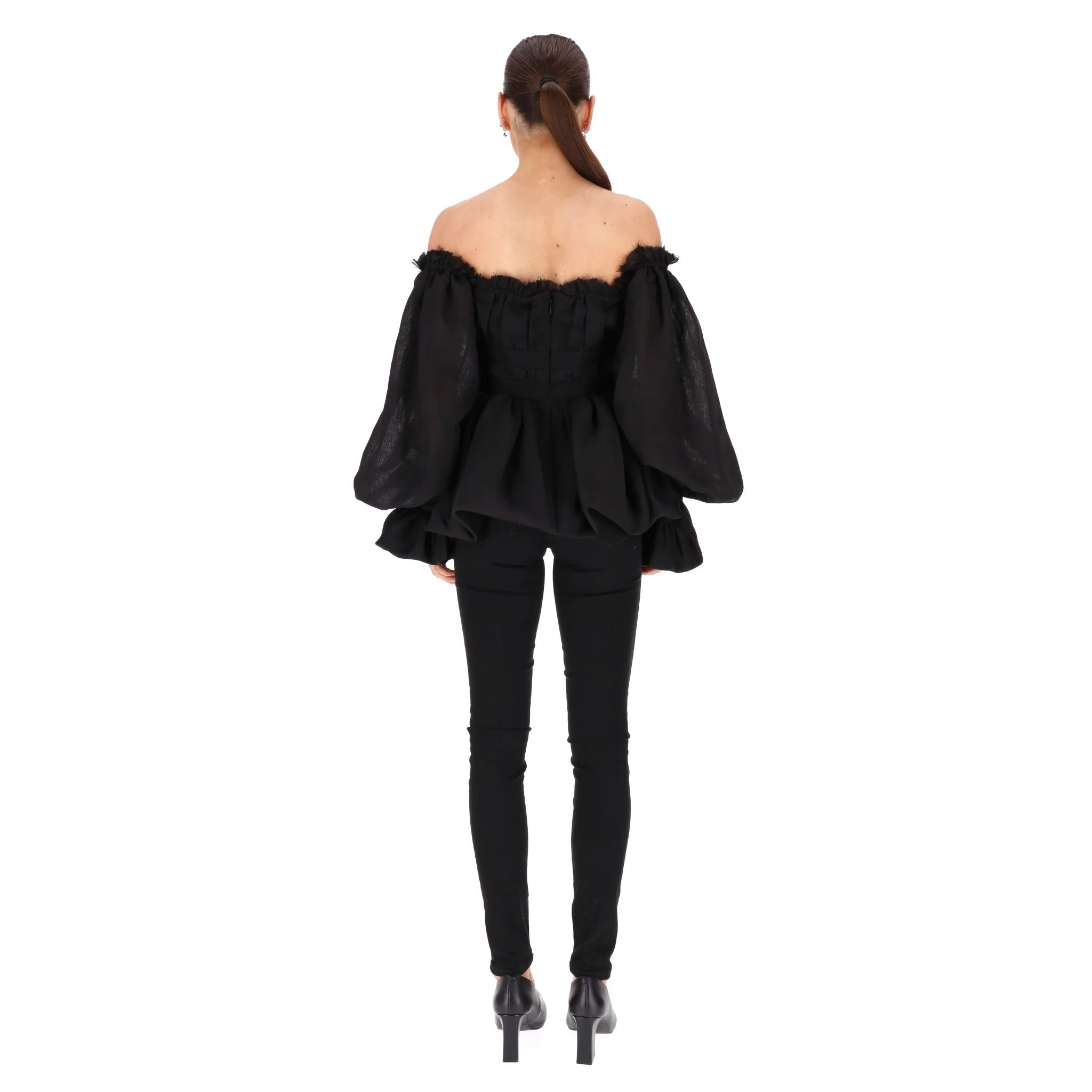 Aje Off-The-Shoulder Ruffle Top. Size 10UK - Image 4