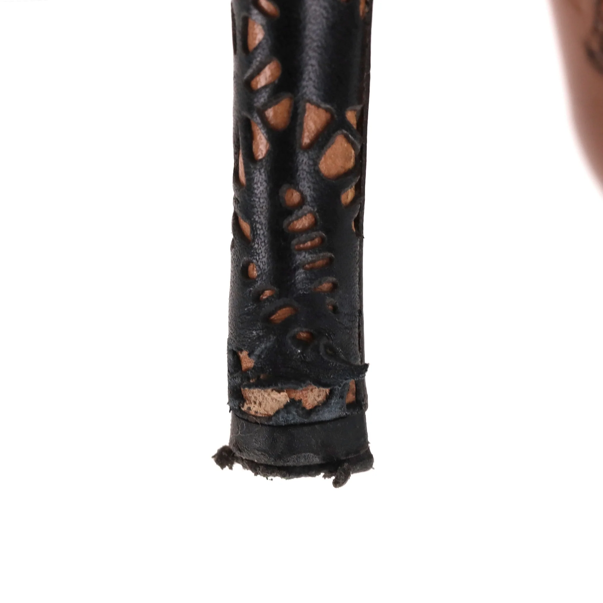 Alaia Laser-Cut & Lace Detail Leather Ankle Boots. Size 38 - Image 7