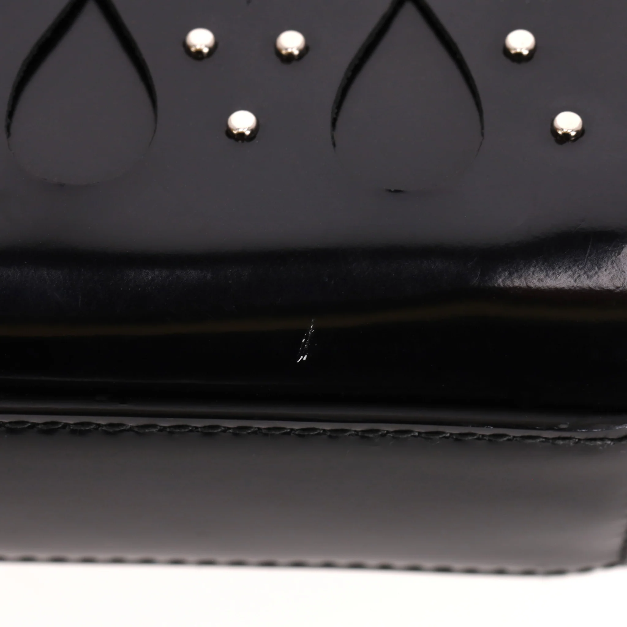 Alaia Studded Leather Clutch Bag With Wristlet Strap - Image 10