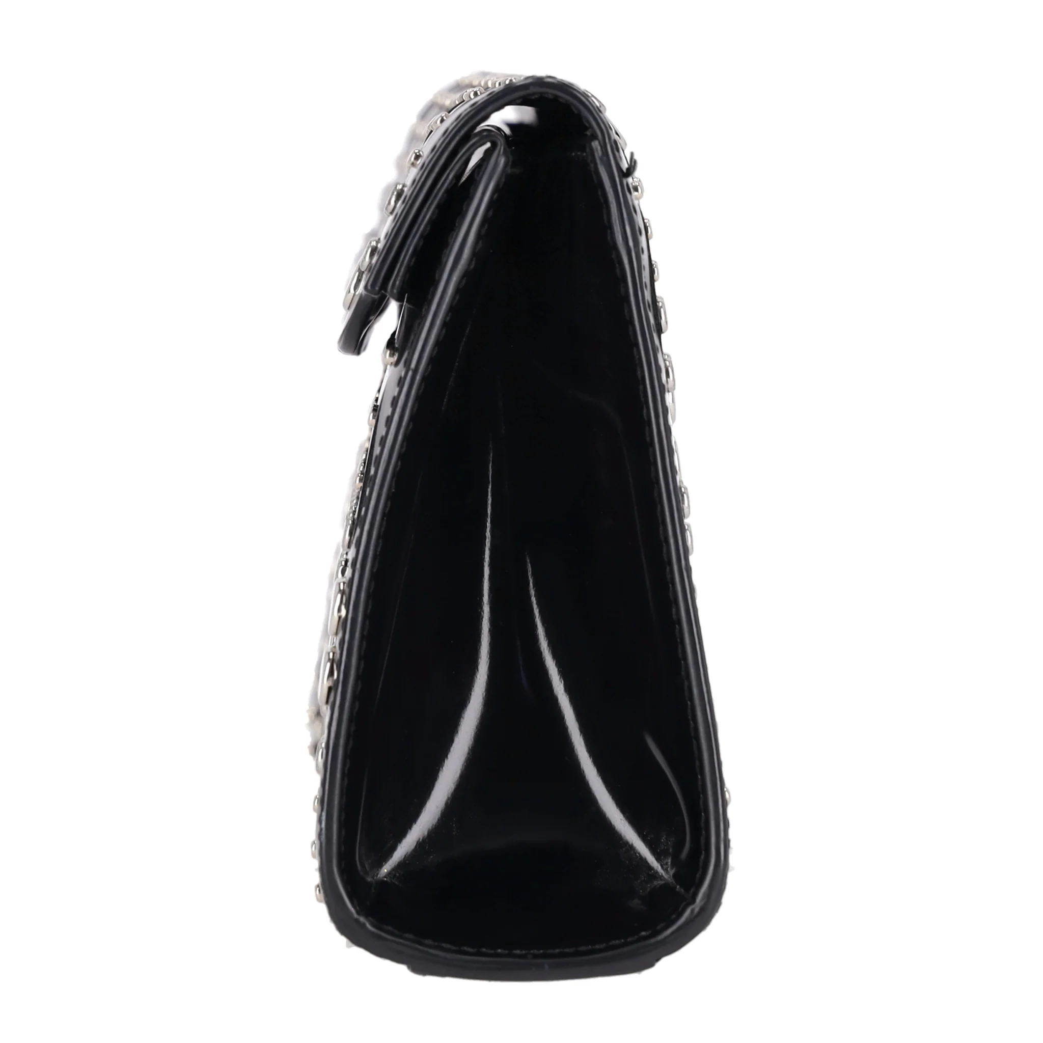 Alaia Studded Leather Clutch Bag With Wristlet Strap - Image 3