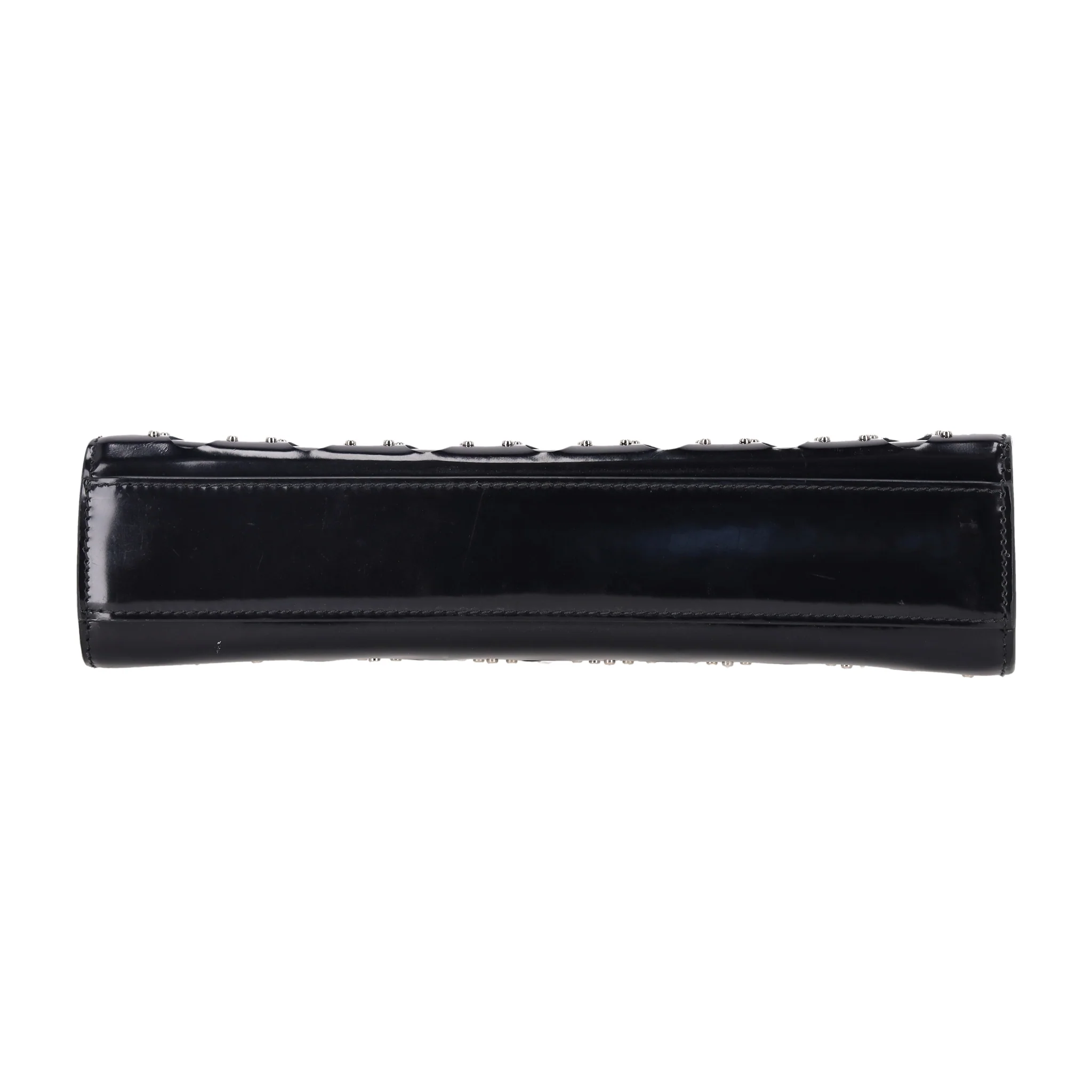 Alaia Studded Leather Clutch Bag With Wristlet Strap - Image 4