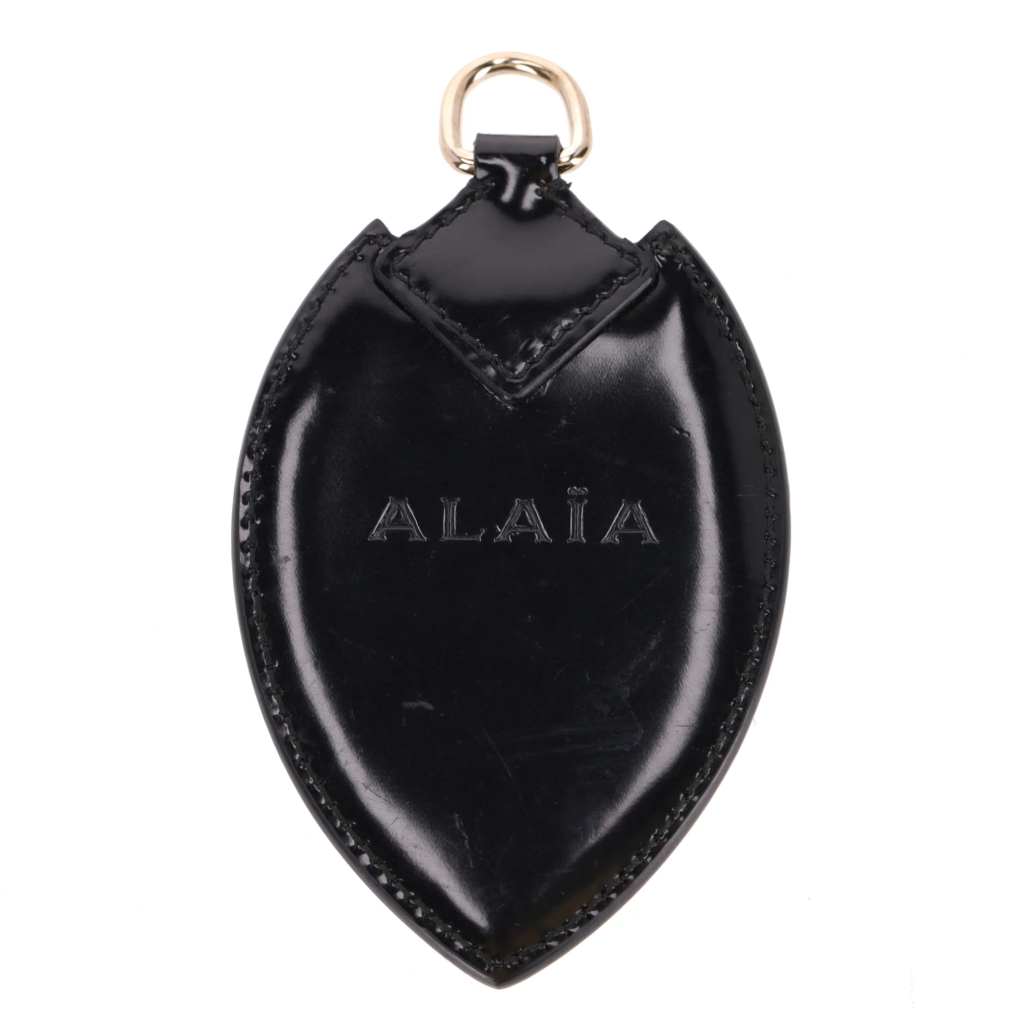 Alaia Studded Leather Clutch Bag With Wristlet Strap - Image 5