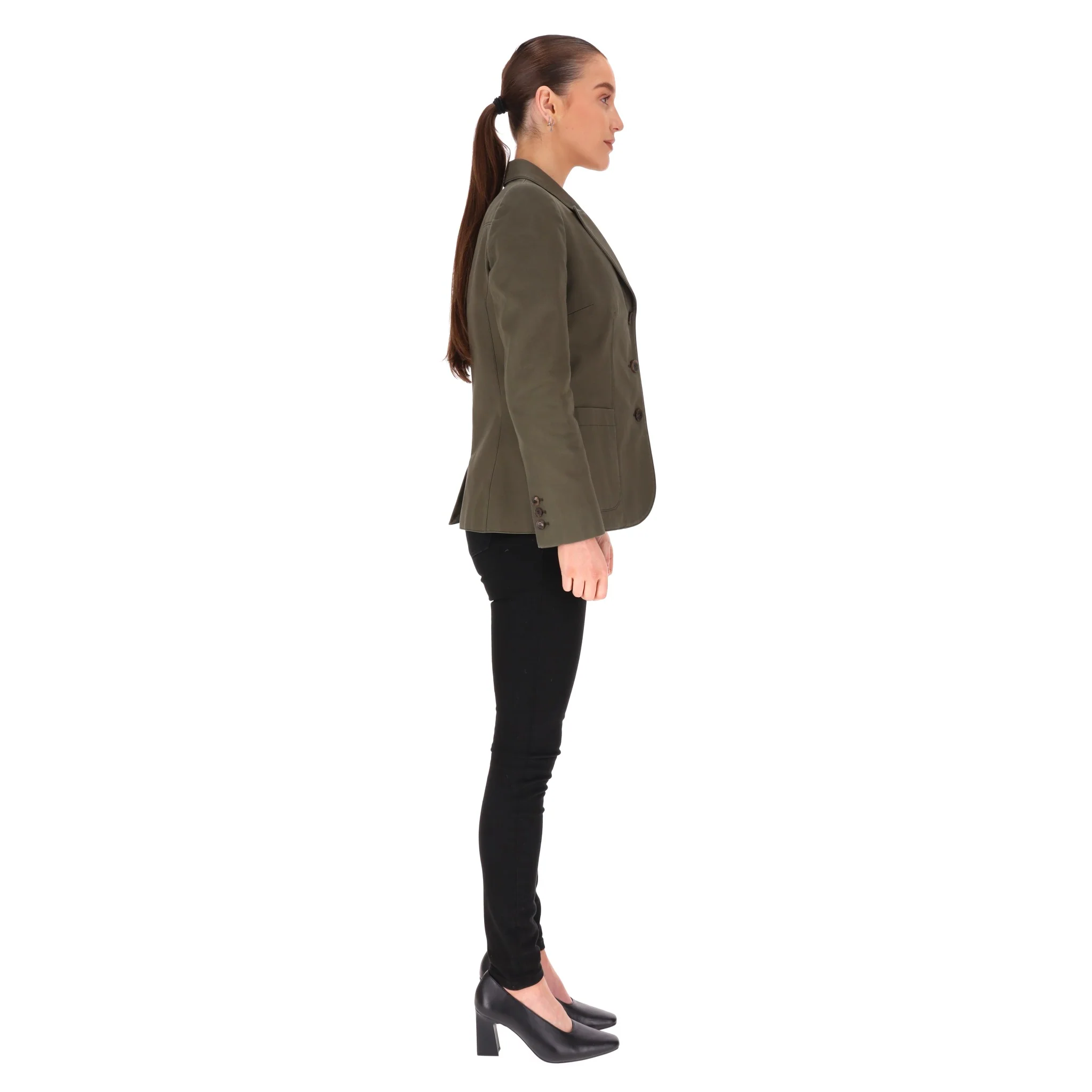 Alexander McQueen Cotton Gabardine Jacket. Size 42IT - Image 3