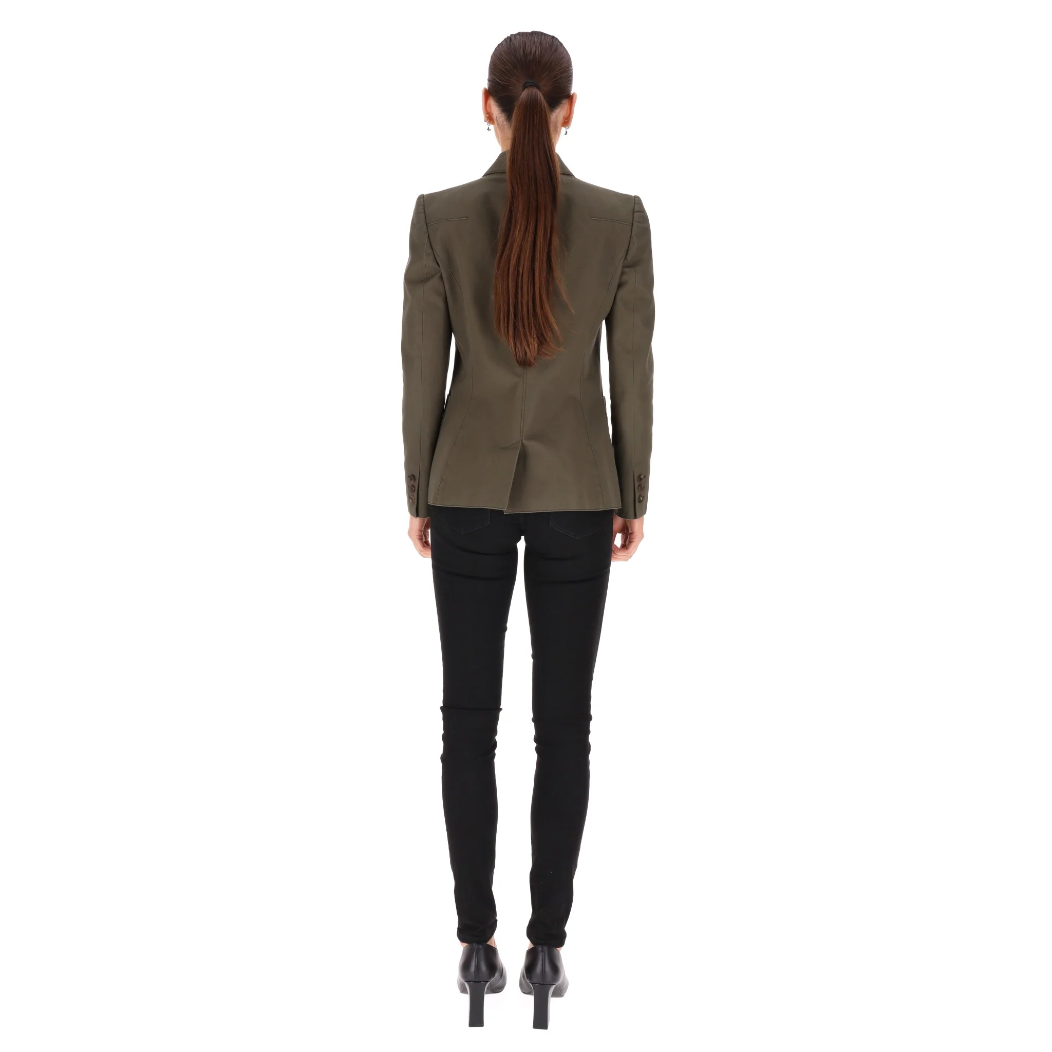 Alexander McQueen Cotton Gabardine Jacket. Size 42IT - Image 4