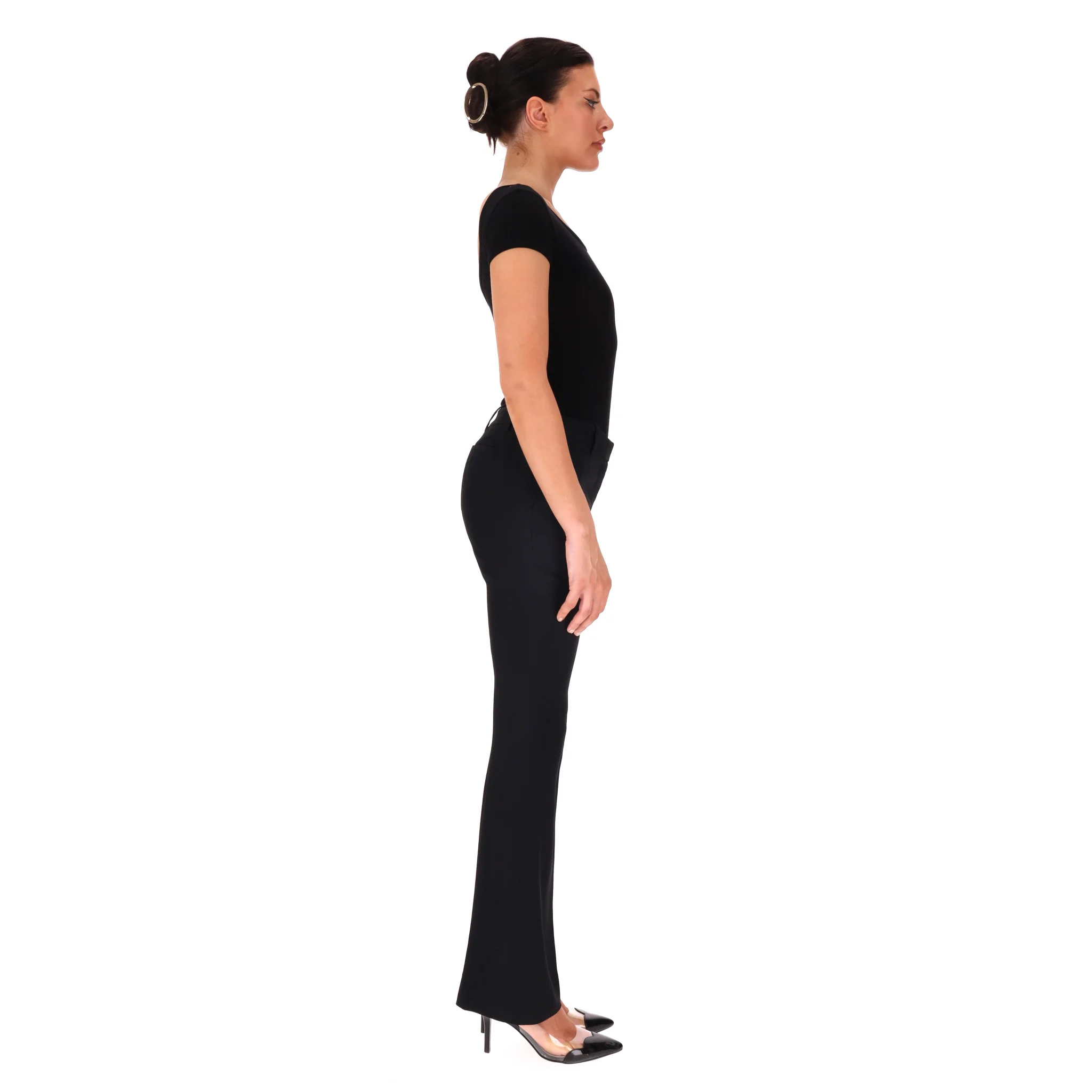 Alexander McQueen Flared Tailored Trousers. Size 40IT - Image 3