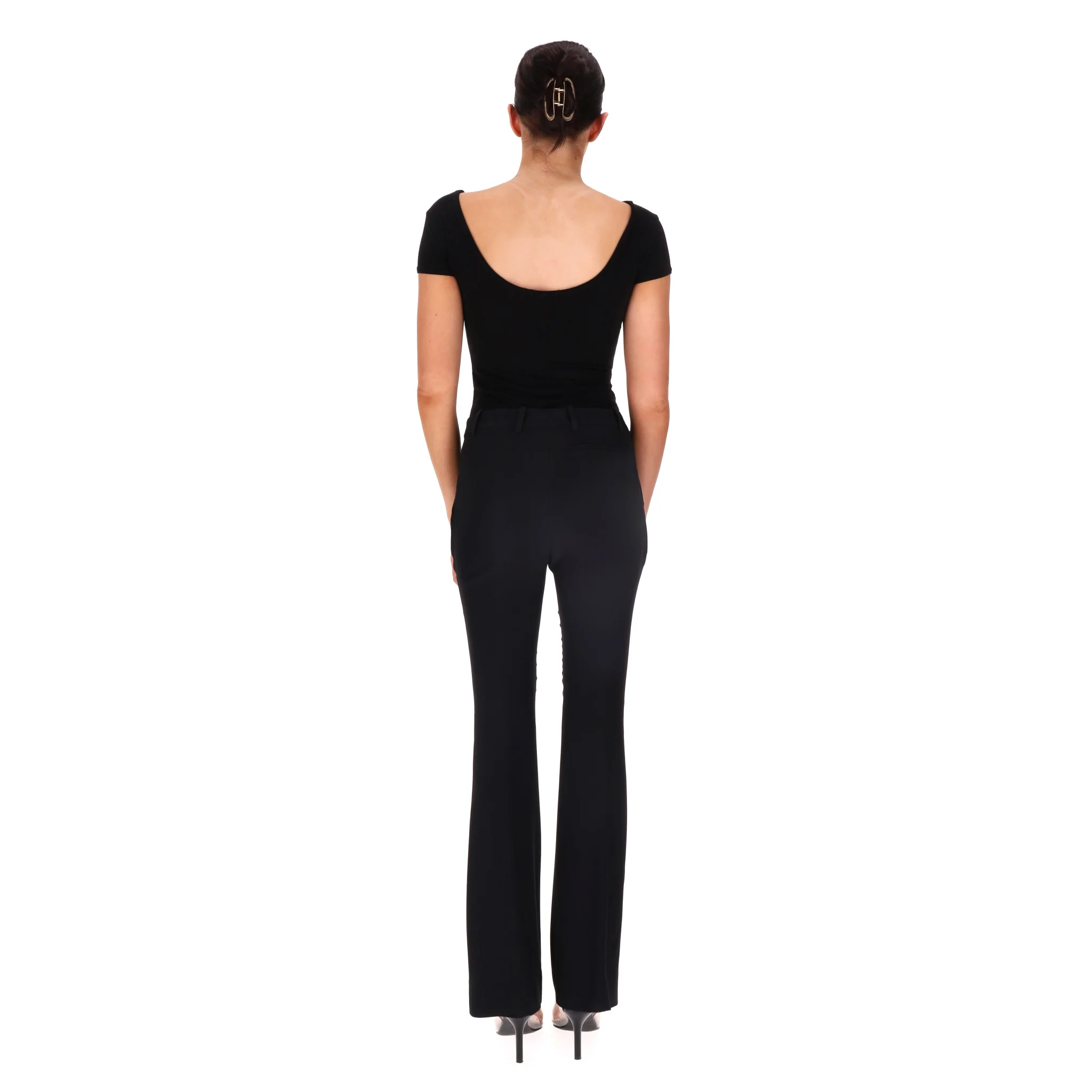Alexander McQueen Flared Tailored Trousers. Size 40IT - Image 4