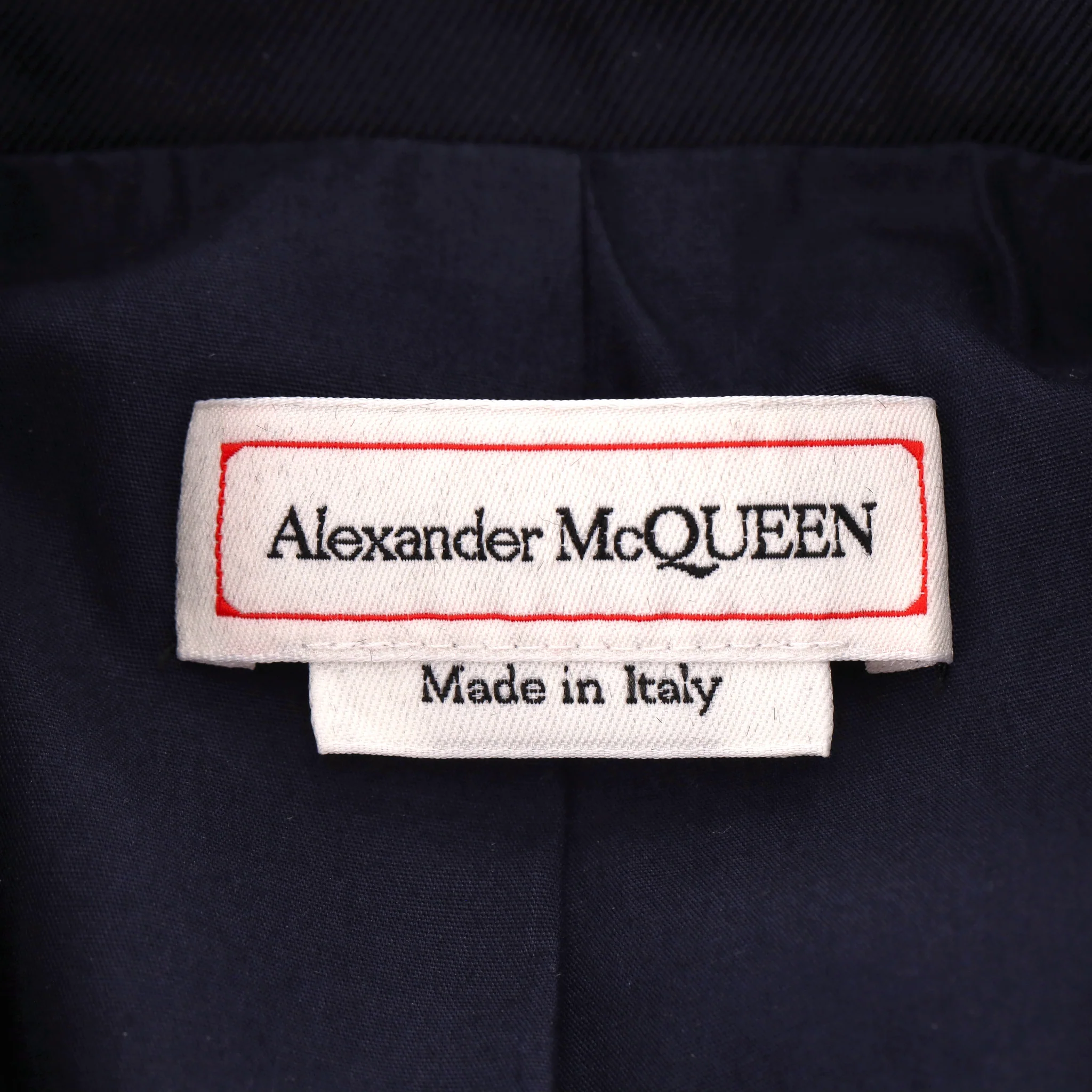 Alexander McQueen Contrast-Stitch Cotton Blazer.Size 42IT - Image 7
