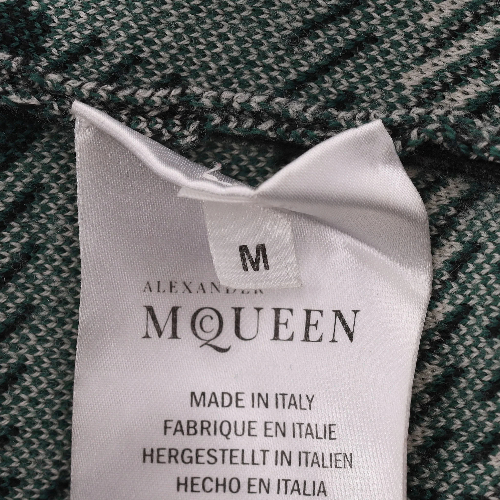 Alexander McQueen Plaid Check Fitted Wool Dress. Size M - Image 7