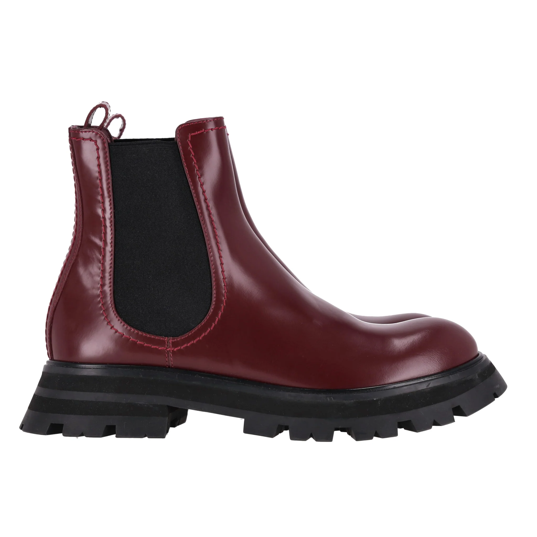 Alexander McQueen Wander Leather Chelsea Boots. Size 39 - Image 3