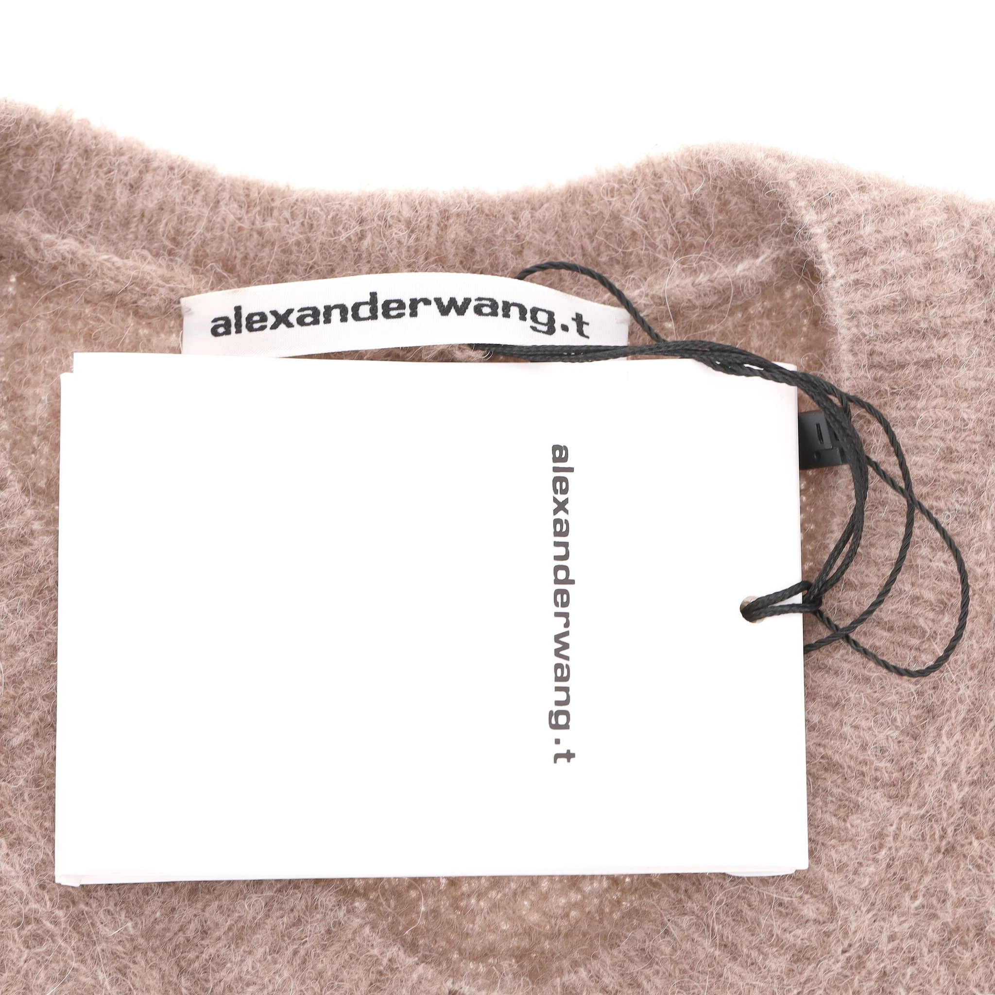 Alexander Wang Alpaca Blend Cropped Twin-Set Cardigan. Size M - Image 6