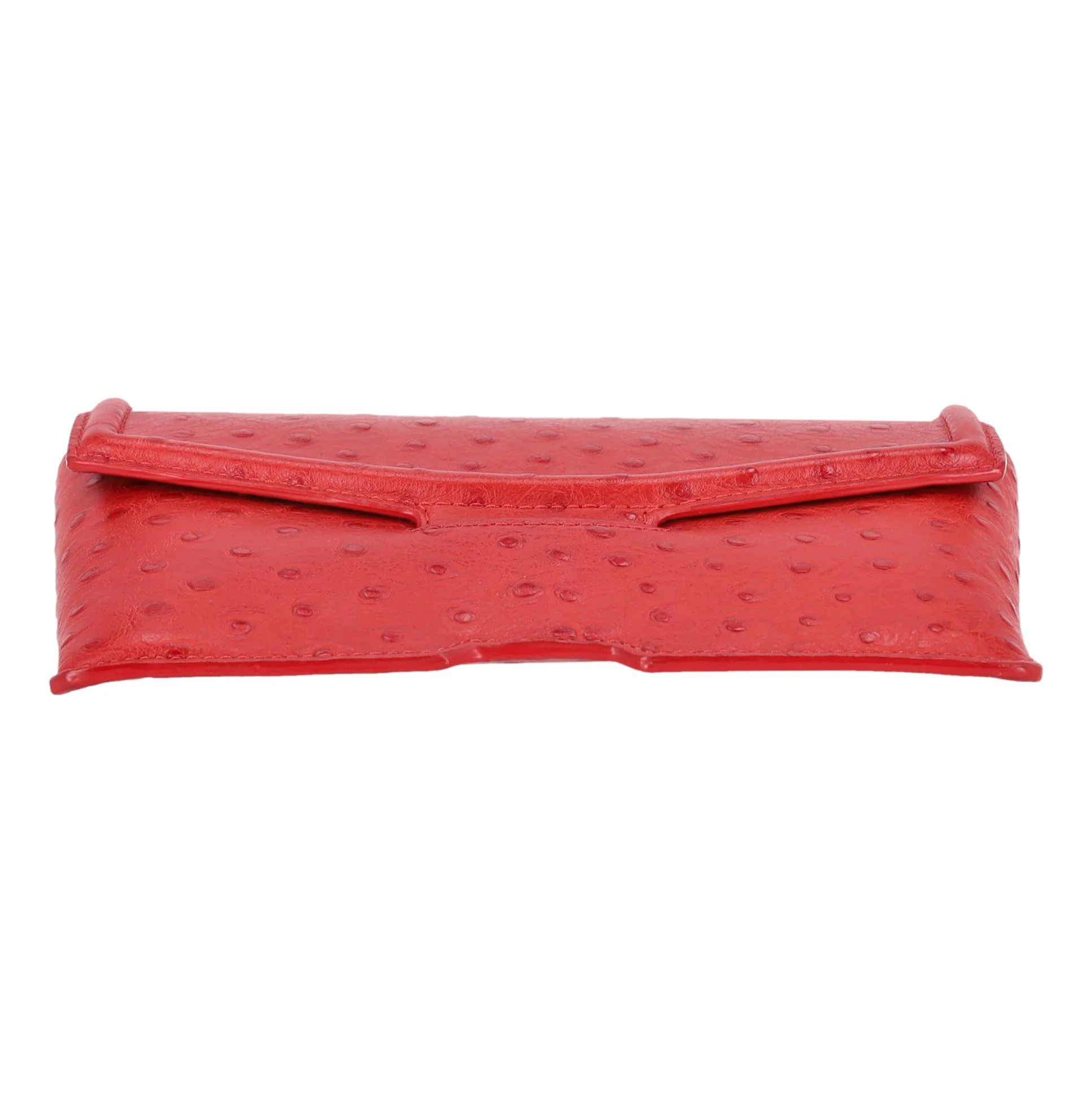 Alexander Wang Ostrich Embossed Leather Sunglasses Case/Clutch Bag - Image 4