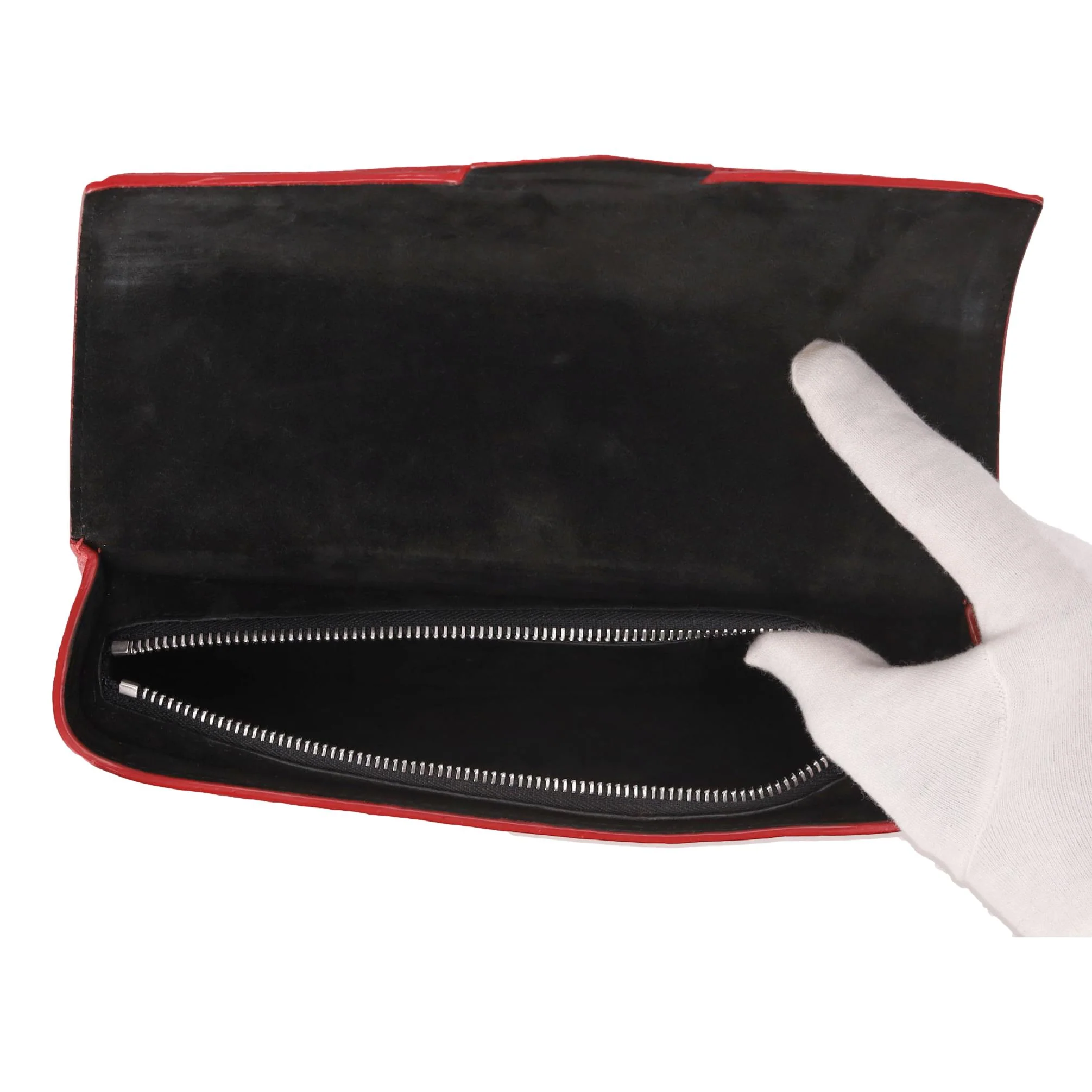 Alexander Wang Ostrich Embossed Leather Sunglasses Case/Clutch Bag - Image 6