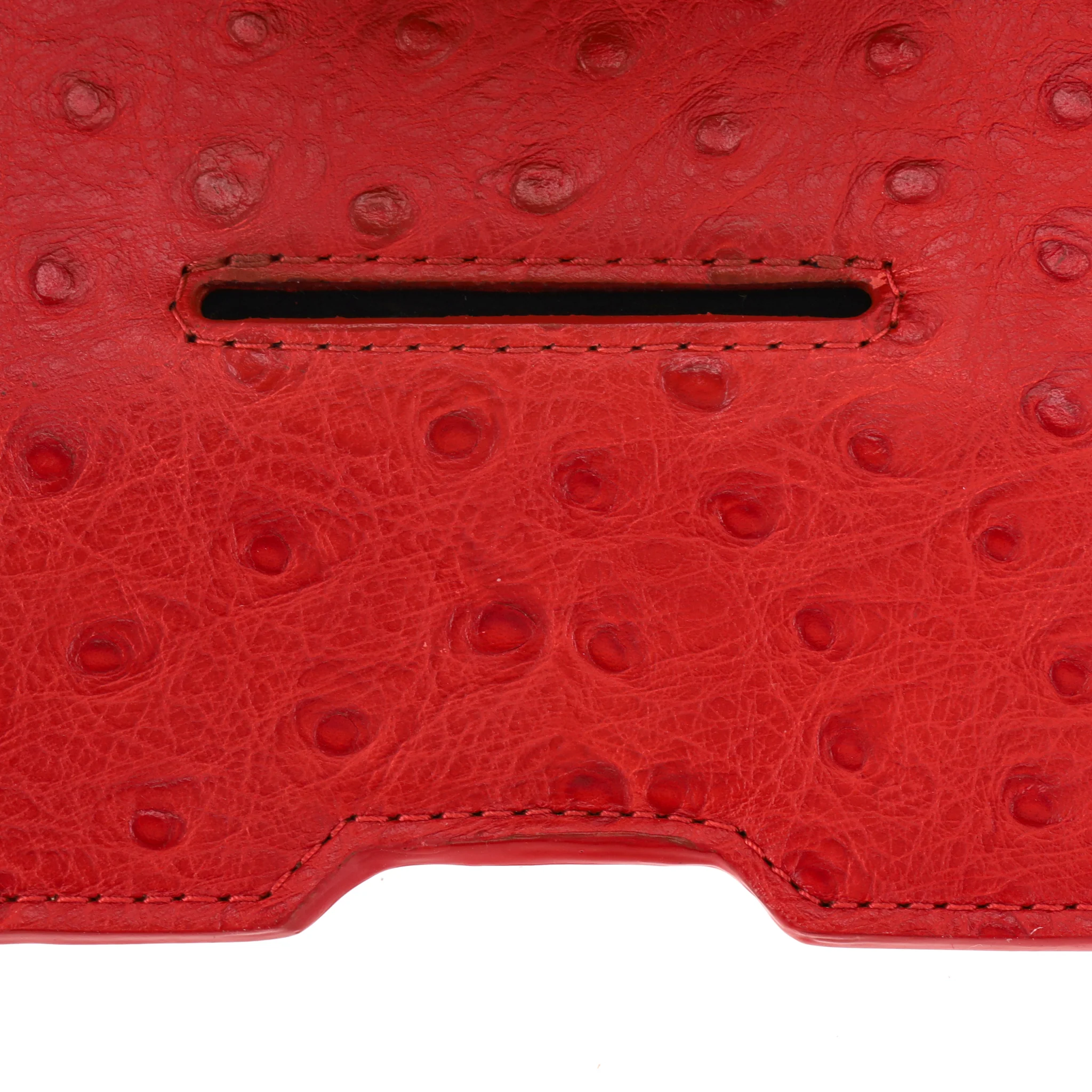 Alexander Wang Ostrich Embossed Leather Sunglasses Case/Clutch Bag - Image 7