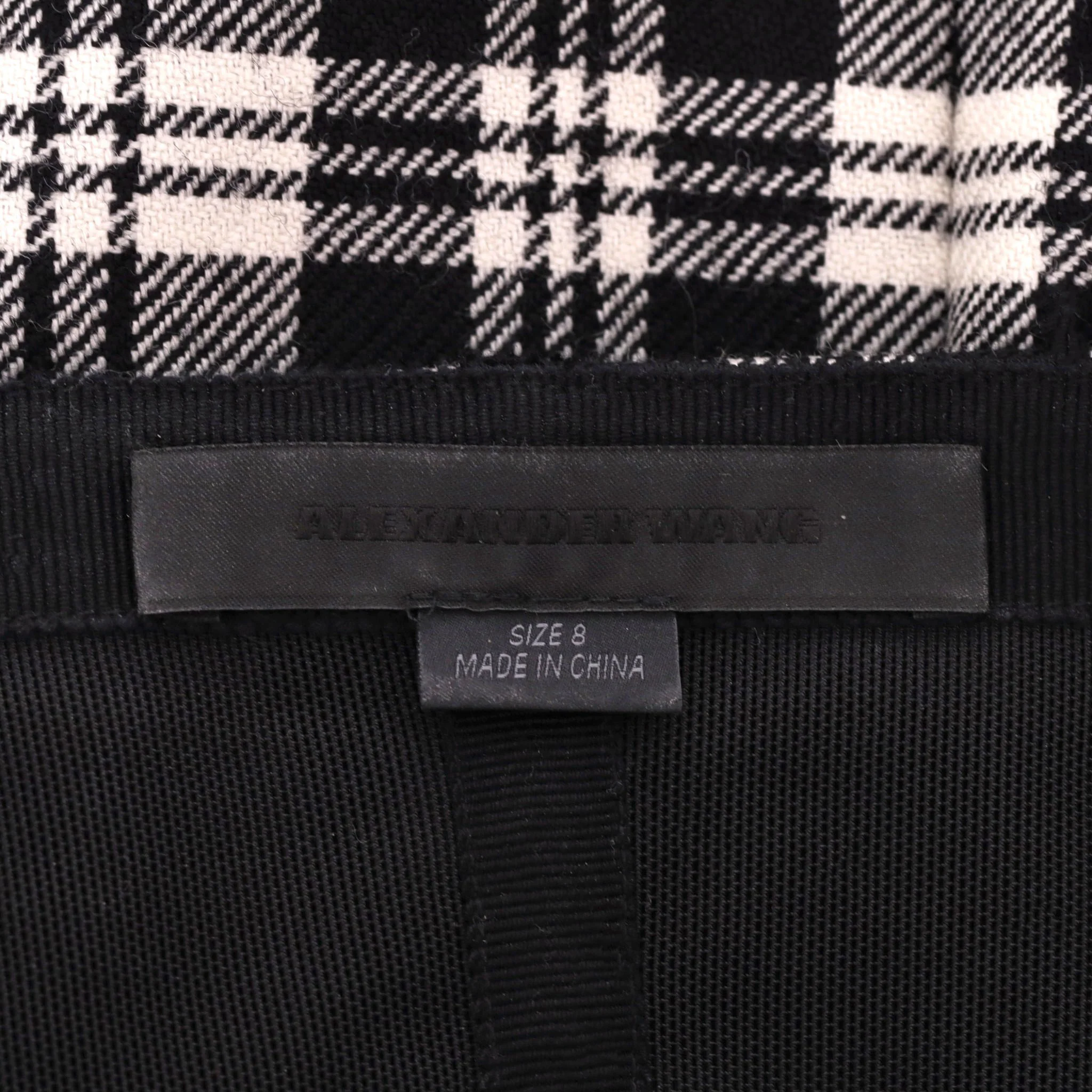 Alexander Wang Plaid Check Wool Camisole Dress. Size 8UK - Image 5