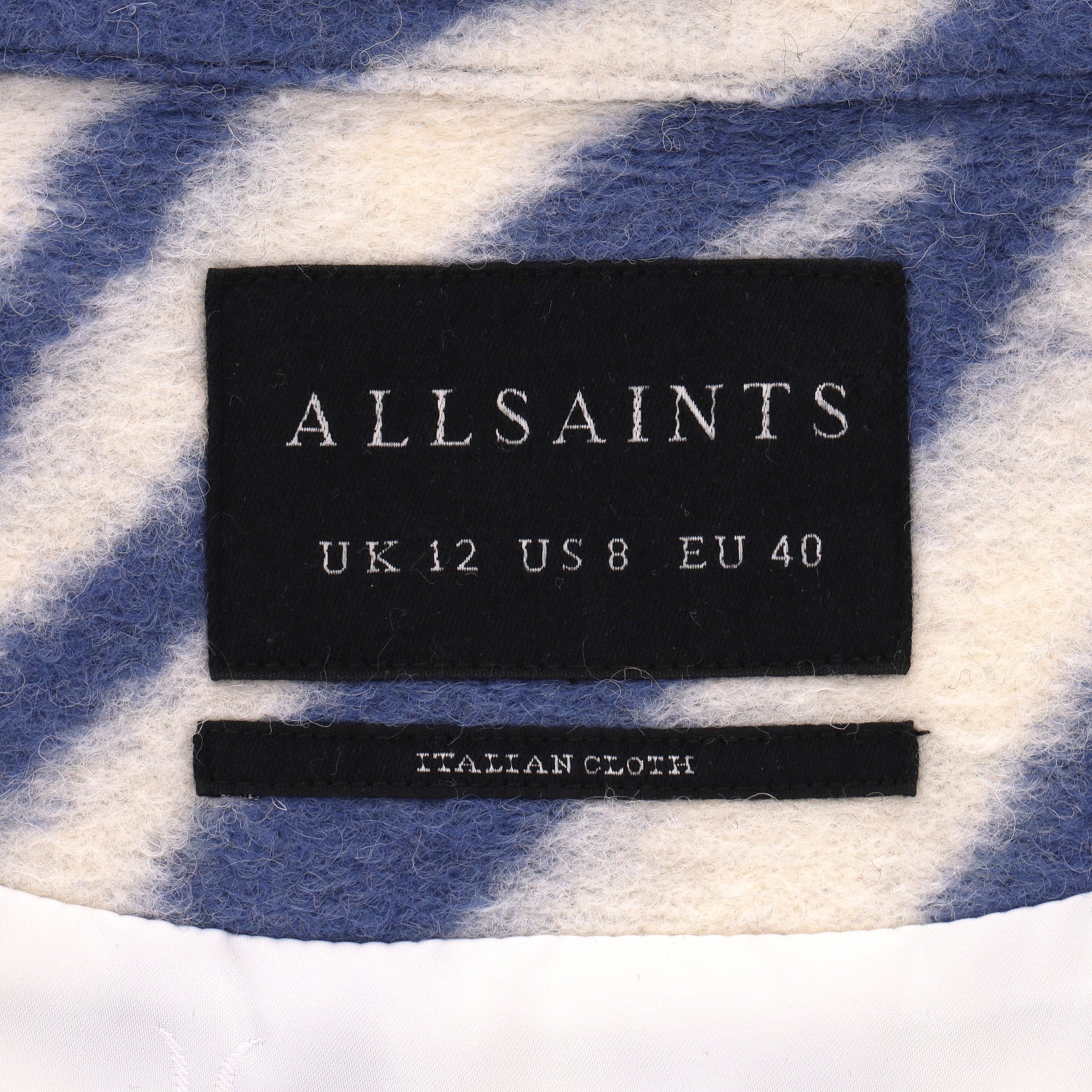 AllSaints Zebra Stripe Wool Shacket/Jacket. Size 12UK - Image 6