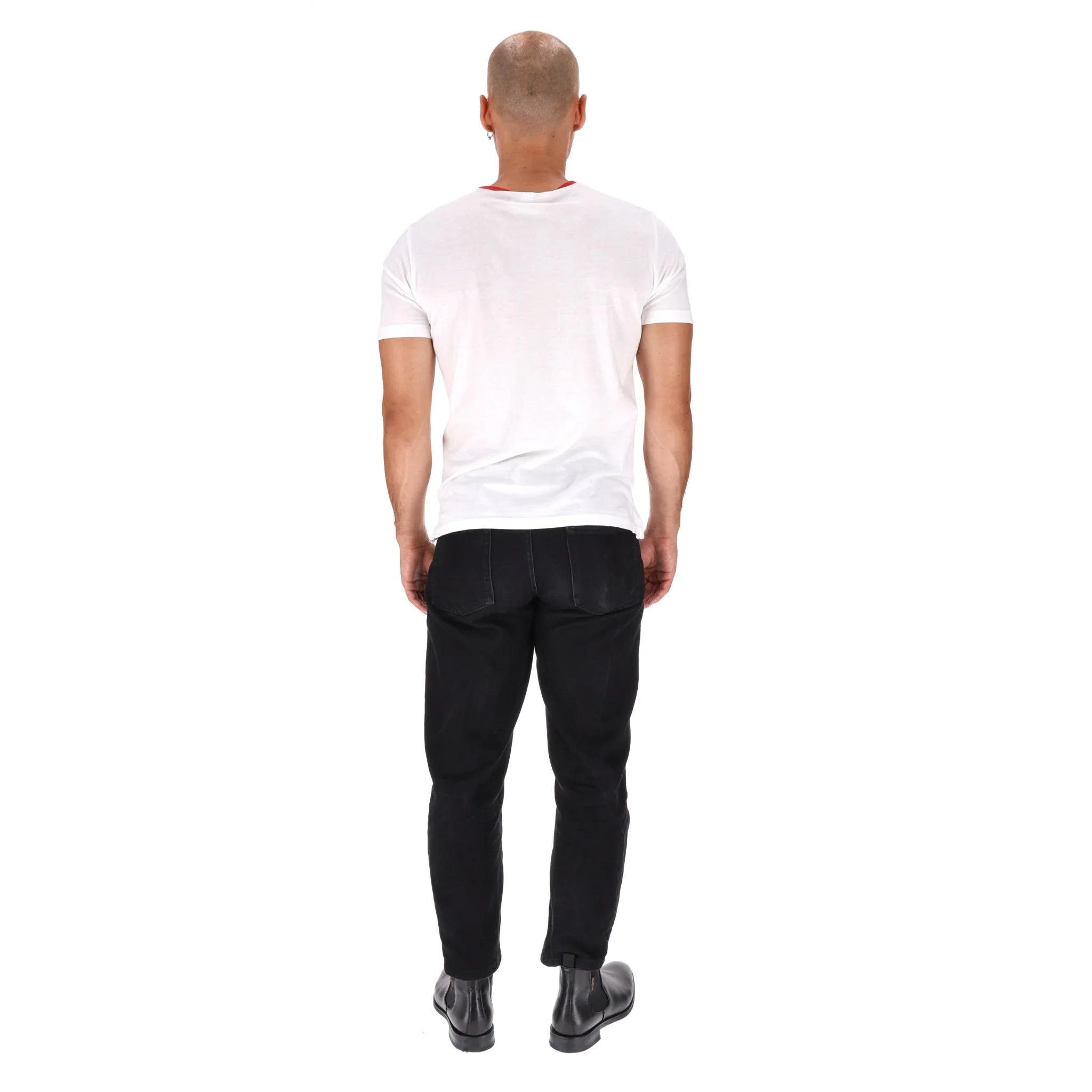 Ami Paris Ami De Coeur Cotton Logo T-Shirt. Size XS - Image 4
