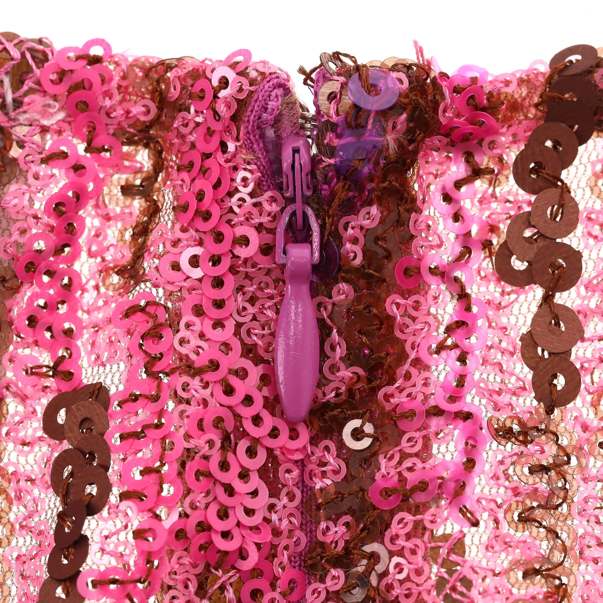 Aknvas Sequin-Embellished With Asymmetrical Hemline. Size 2US - Image 6