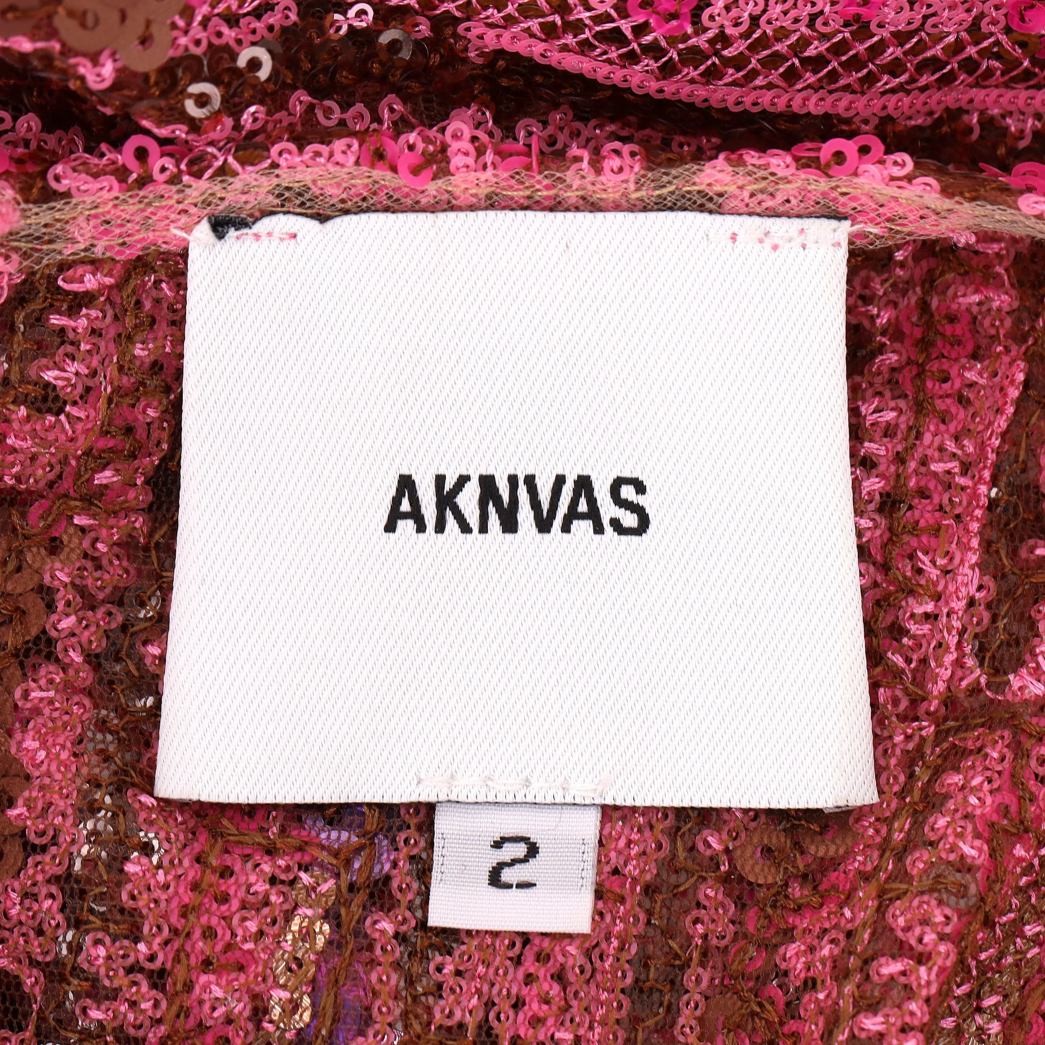 Aknvas Sequin-Embellished With Asymmetrical Hemline. Size 2US - Image 8