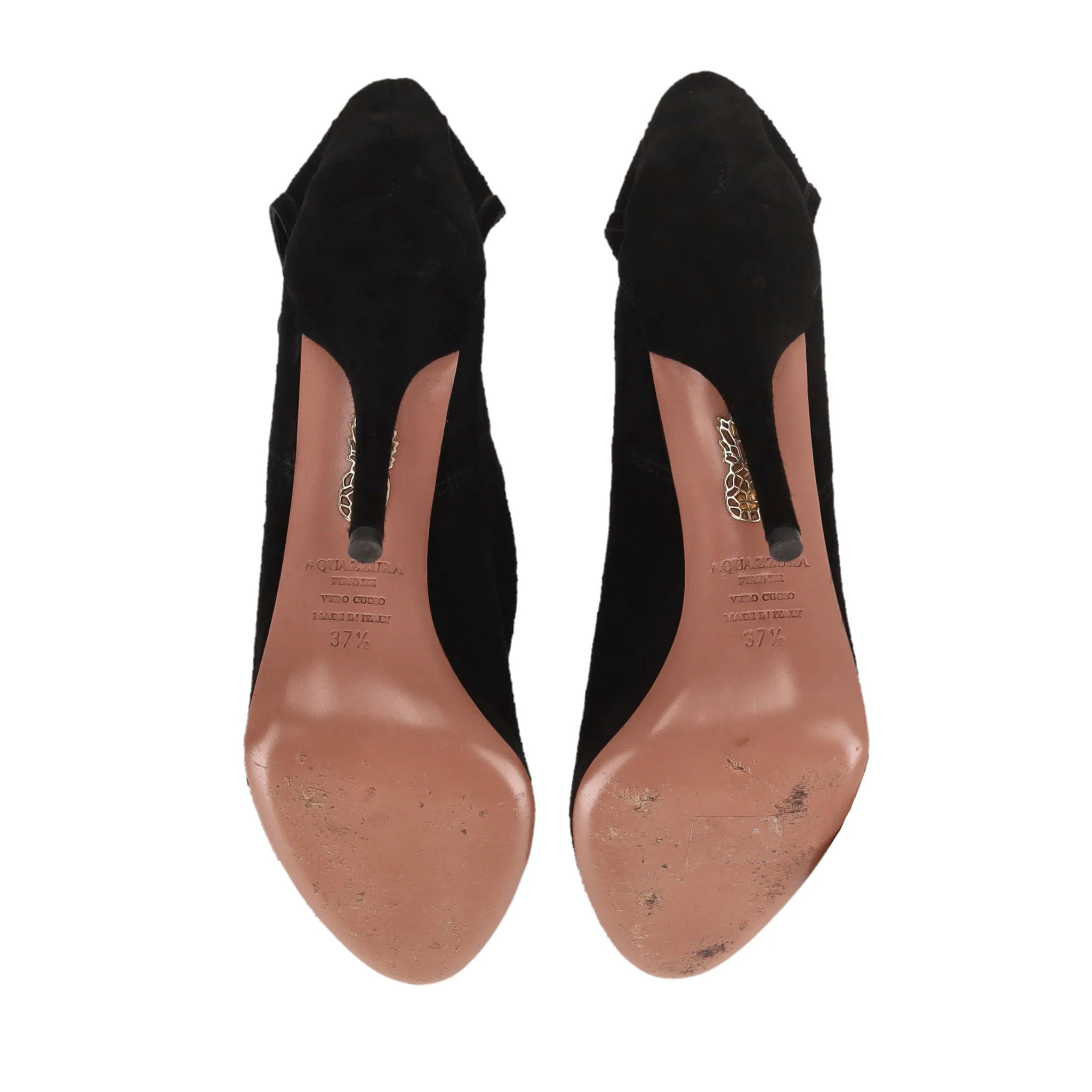 Aquazzura Babe 105 Suede Ankle Boots. Size 37.5 - Image 5