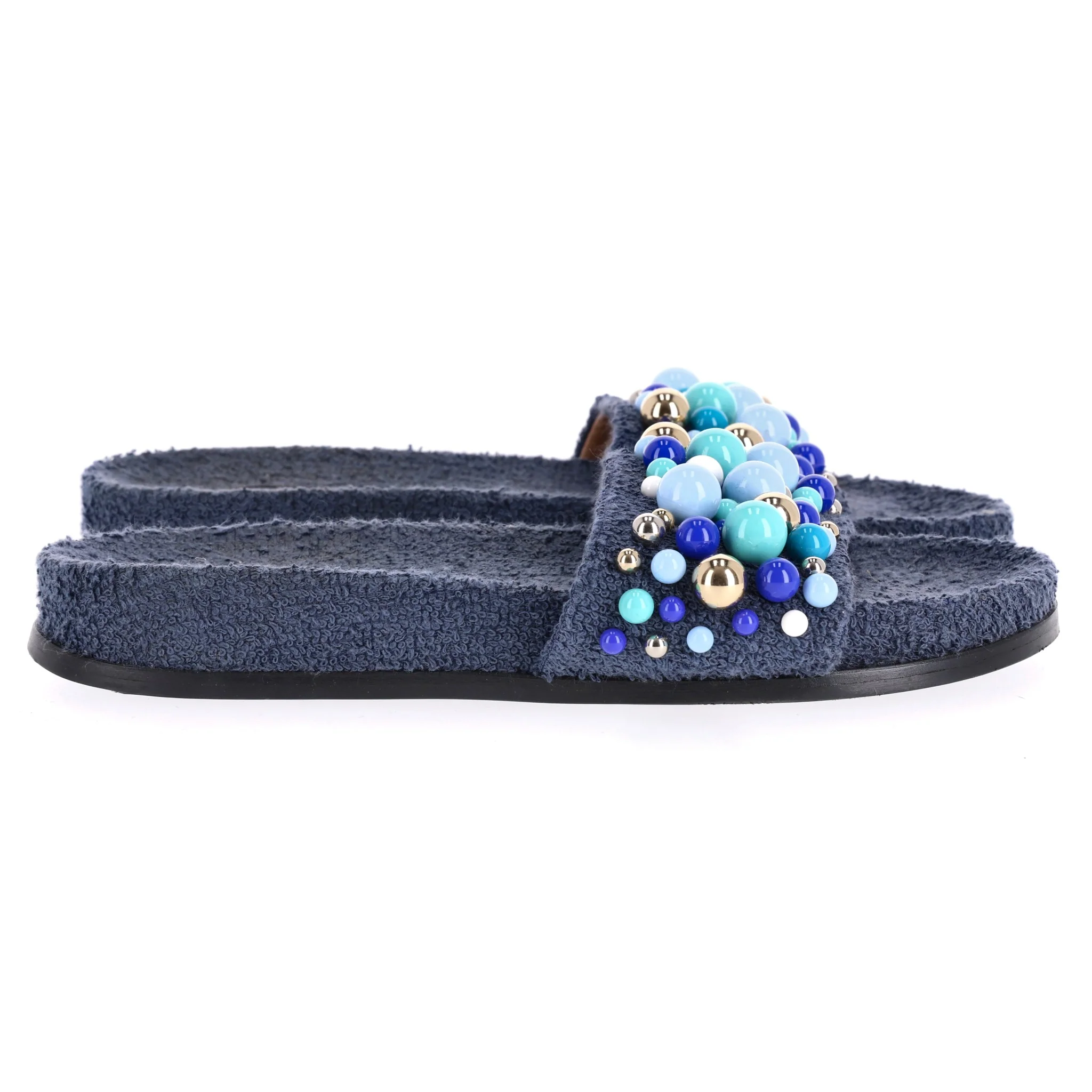 Aquazzura Beaded Bon Bon Slide Sandals. Size 36 - Image 3
