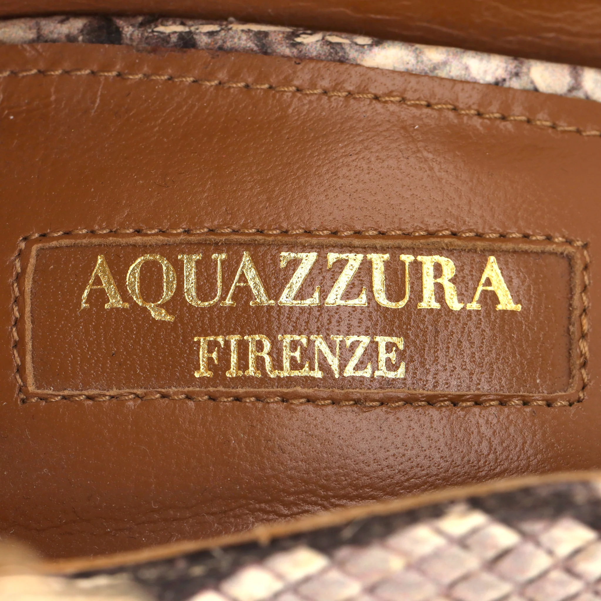 Aquazzura Dolce Vita Snakeskin Pumps. Size 39.5 - Image 6