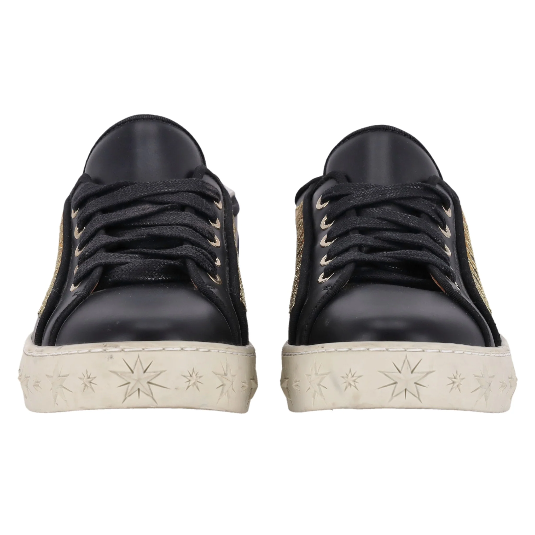 Aquazzura Sunray Leather Sneakers. Size 38.5 - Image 3