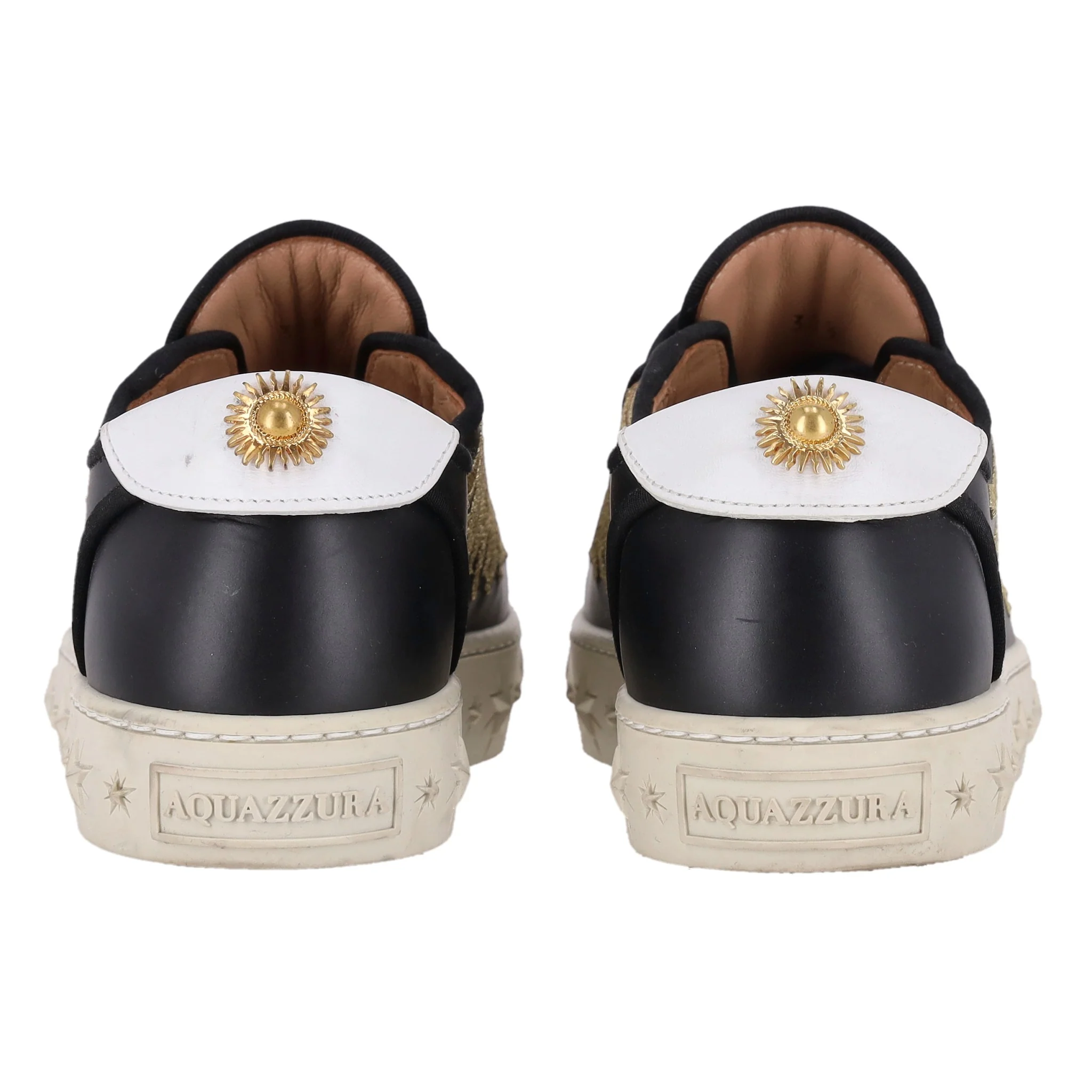 Aquazzura Sunray Leather Sneakers. Size 38.5 - Image 5