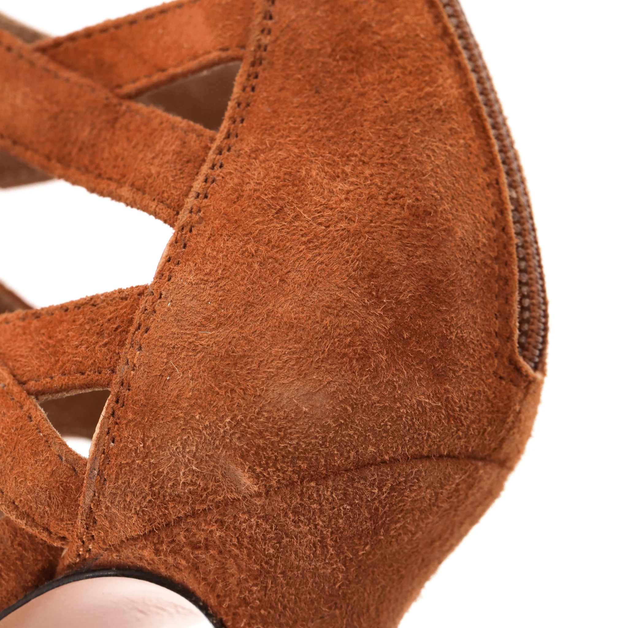 Aquazzura Suede Belgravia Lace-Up Pumps. Size 37 - Image 8
