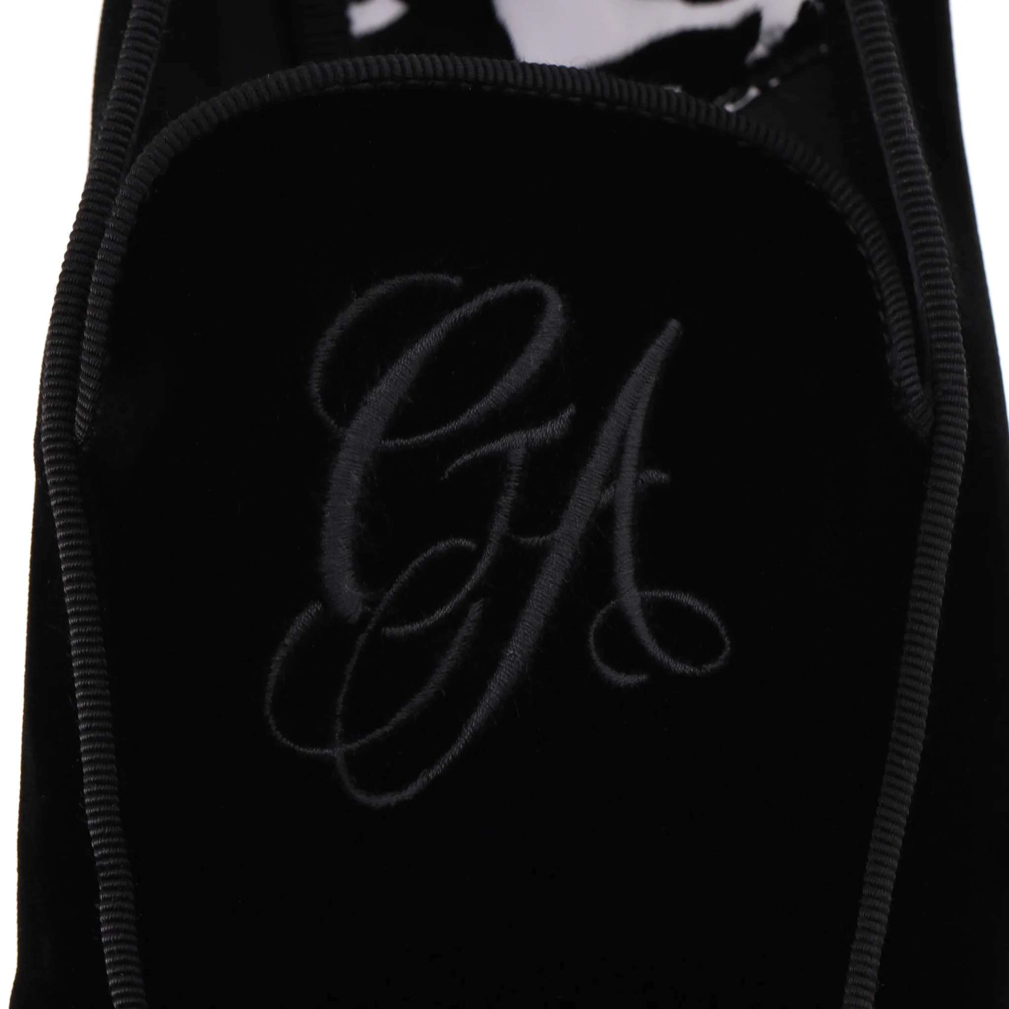 Giorgio Armani Logo Embroidered Velvet Loafers. Size 42 - Image 8