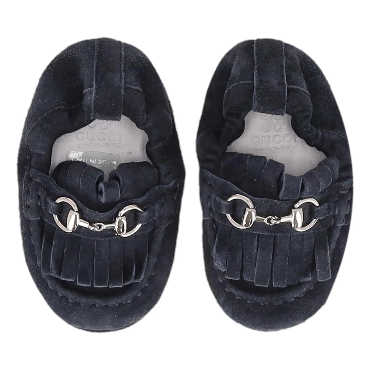 Gucci Baby Horsebit Suede Loafers/Slippers. Size 18