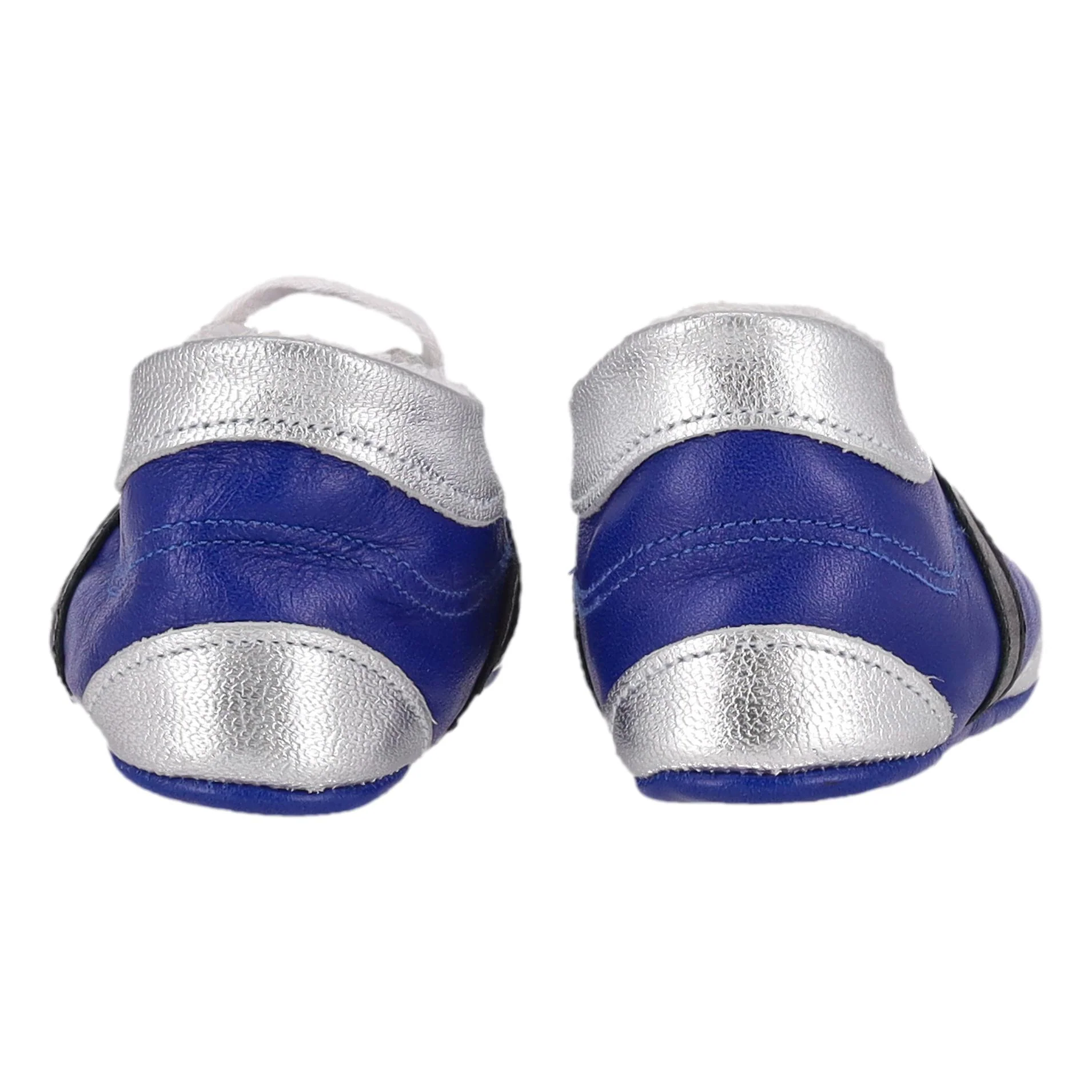Baby Dior Metallic Leather Sneakers/Slippers. Size 18 - Image 4