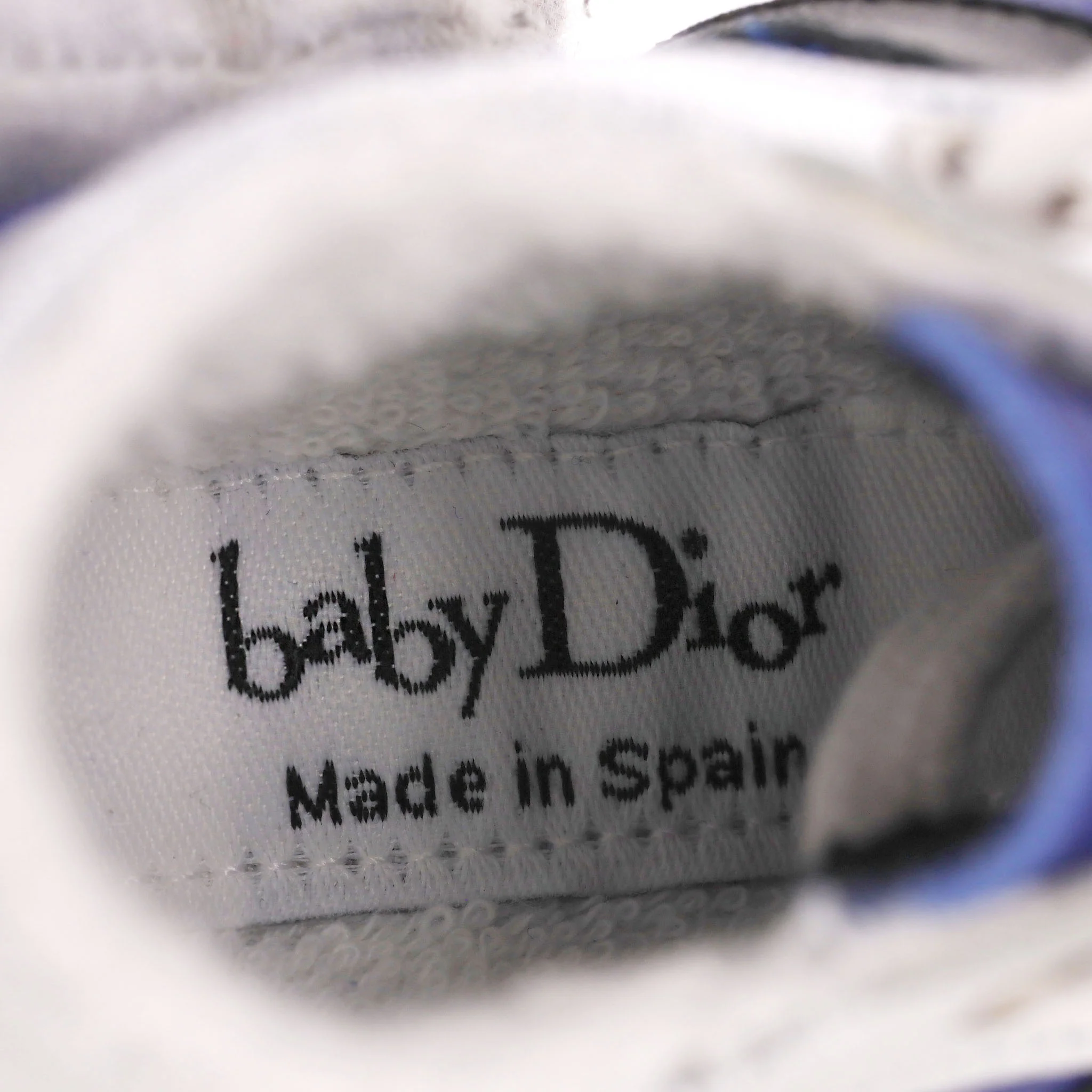 Baby Dior Metallic Leather Sneakers/Slippers. Size 18 - Image 7