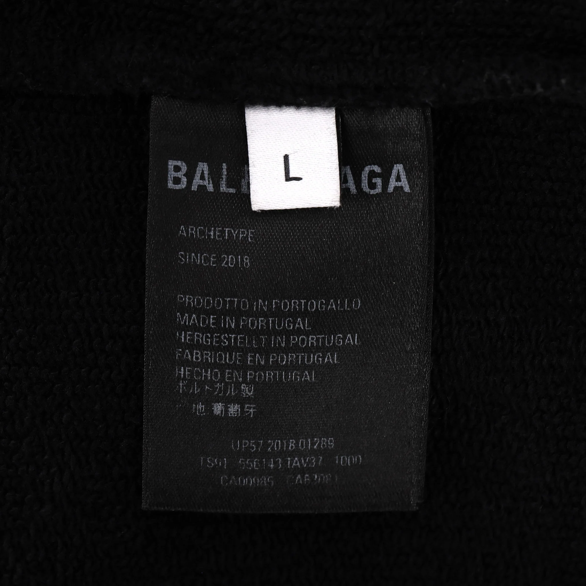 Balenciaga Cotton Logo Hoodie. Size L - Image 7