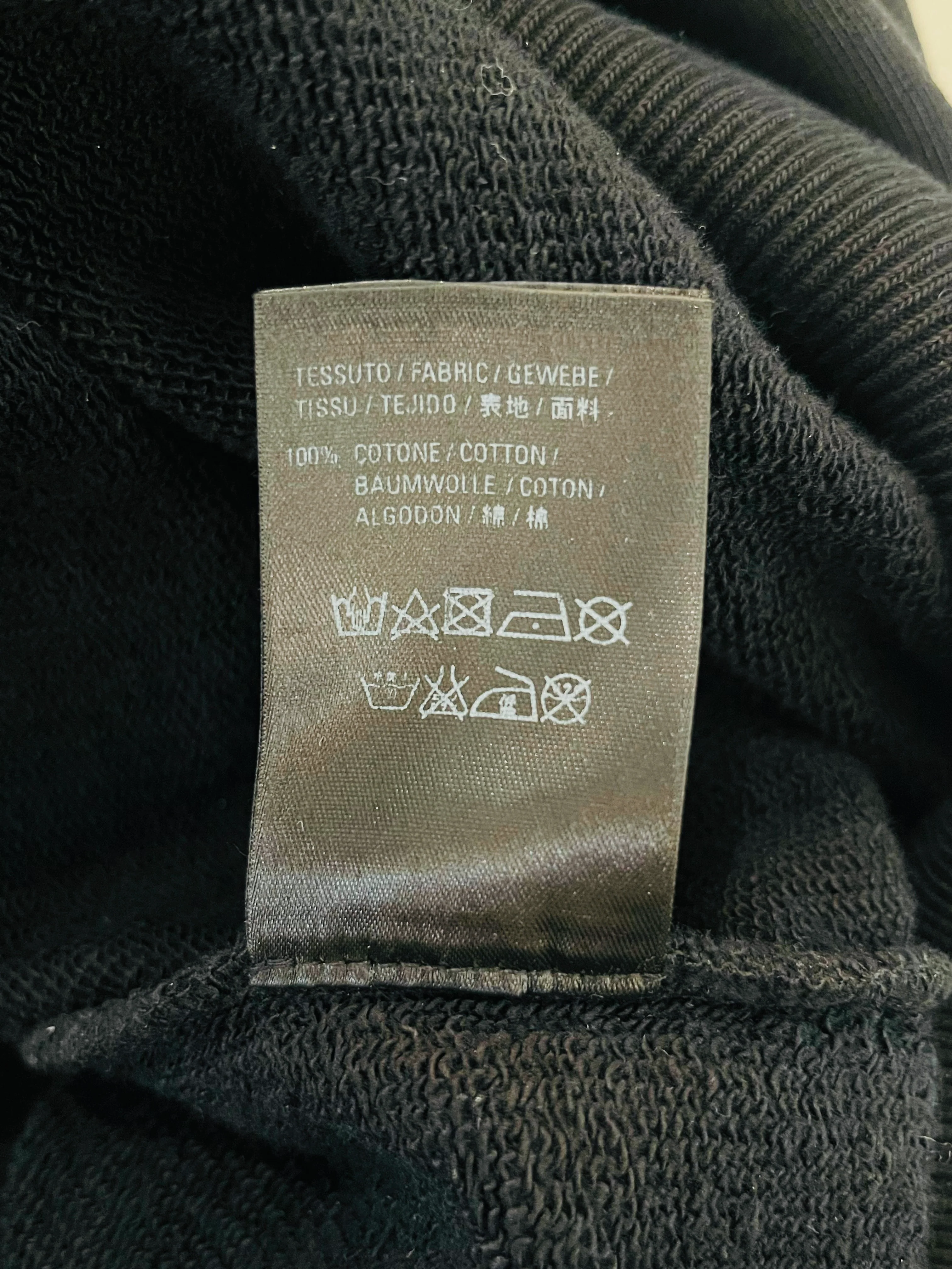 Balenciaga Logo Cotton Hoodie. Size L - Image 8