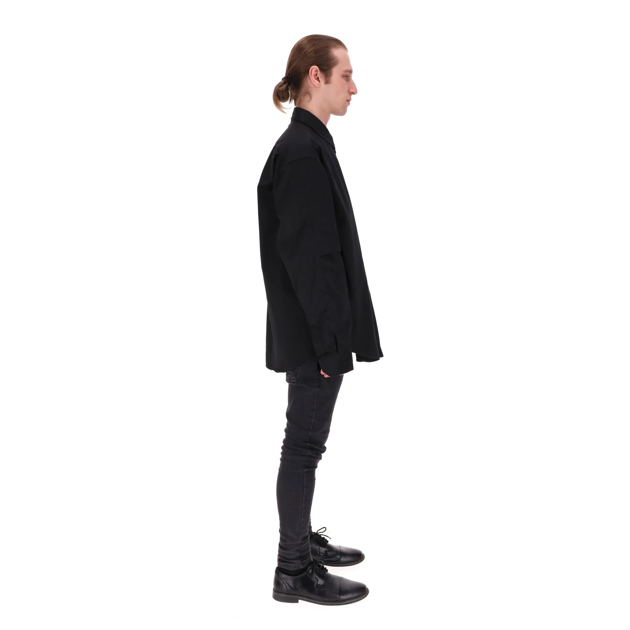 Balenciaga Double-Sleeve Logo Shirt. Size 38IT - Image 3
