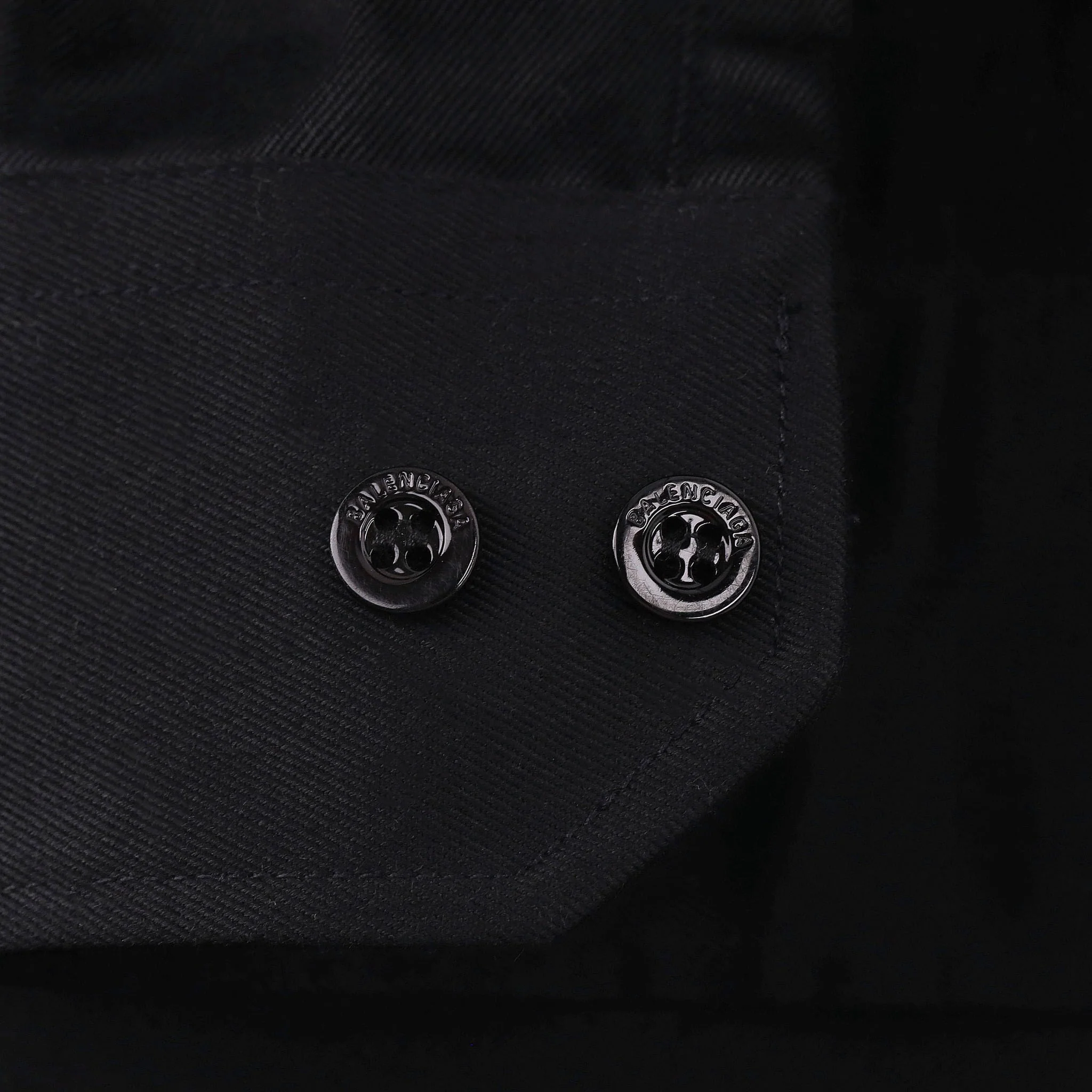 Balenciaga Double-Sleeve Logo Shirt. Size 38IT - Image 6