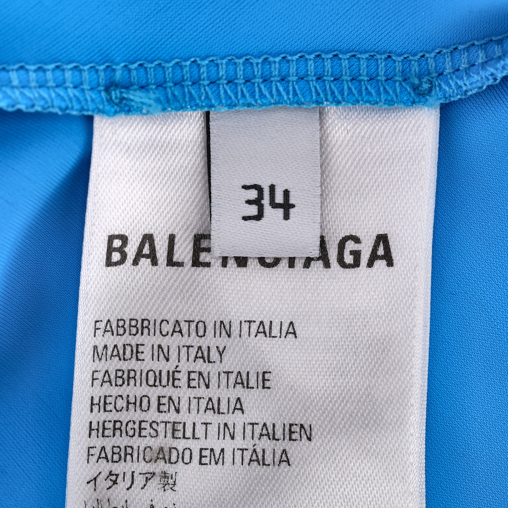Balenciaga Ruched Stretch Jersey Dress. Size 34FR - Image 5