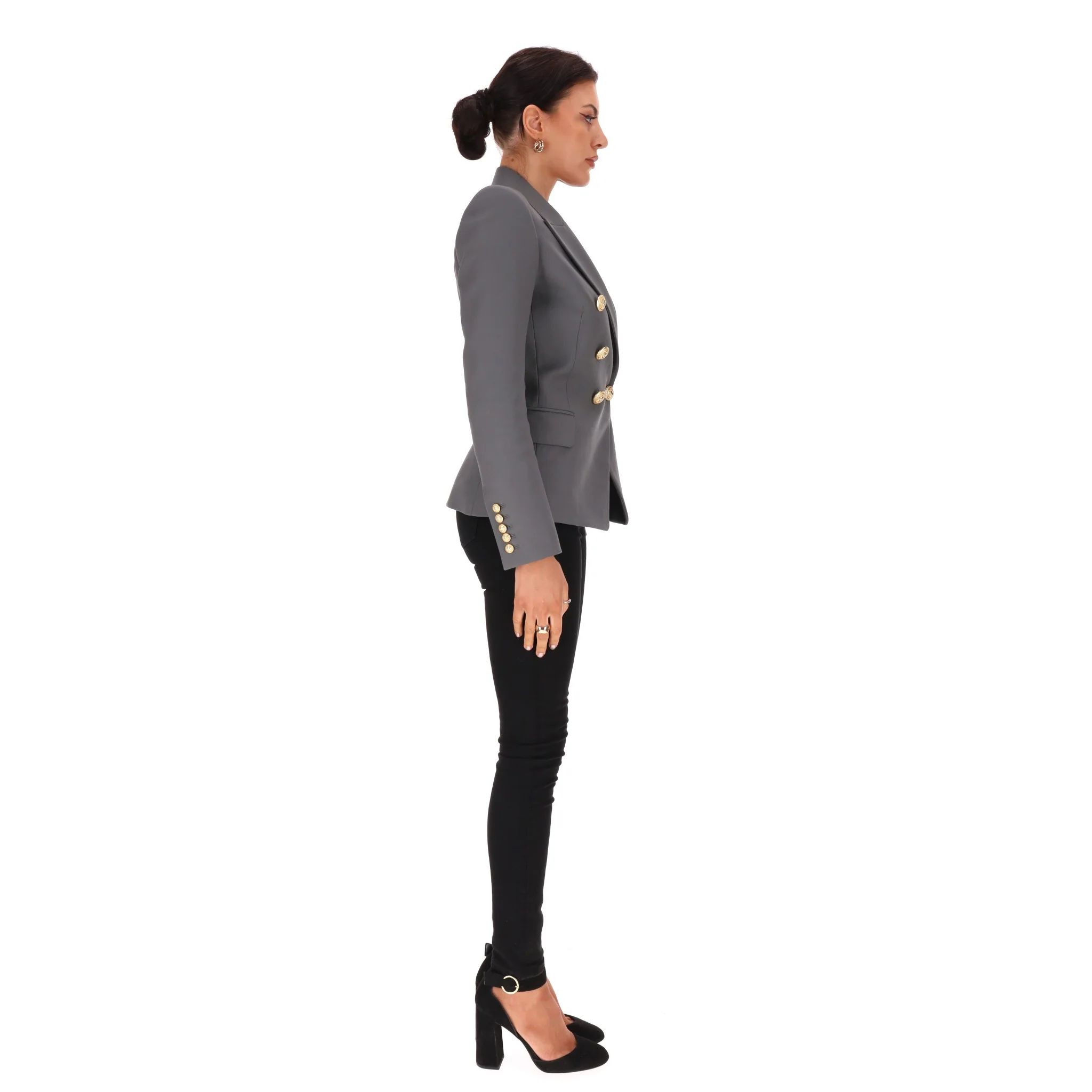 Balmain Double-Breasted Wool Jacket. Size 36FR - Image 3