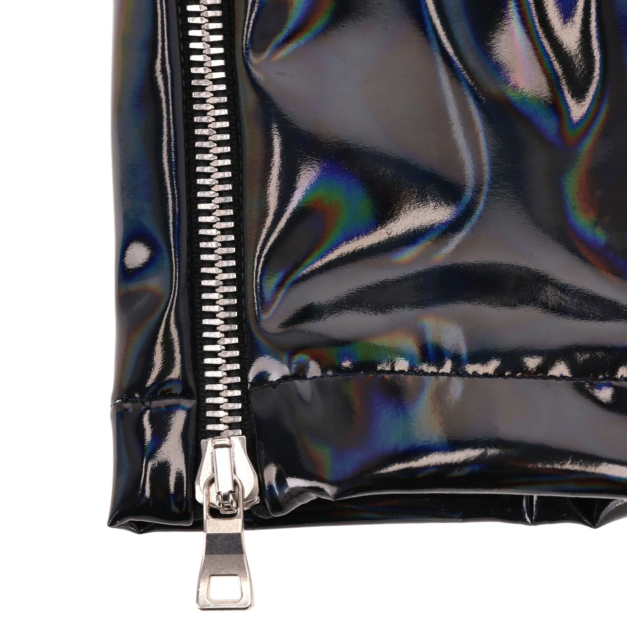 Balmain Iridescent Vinyl Two-Piece Set. Size 36FR - Image 10