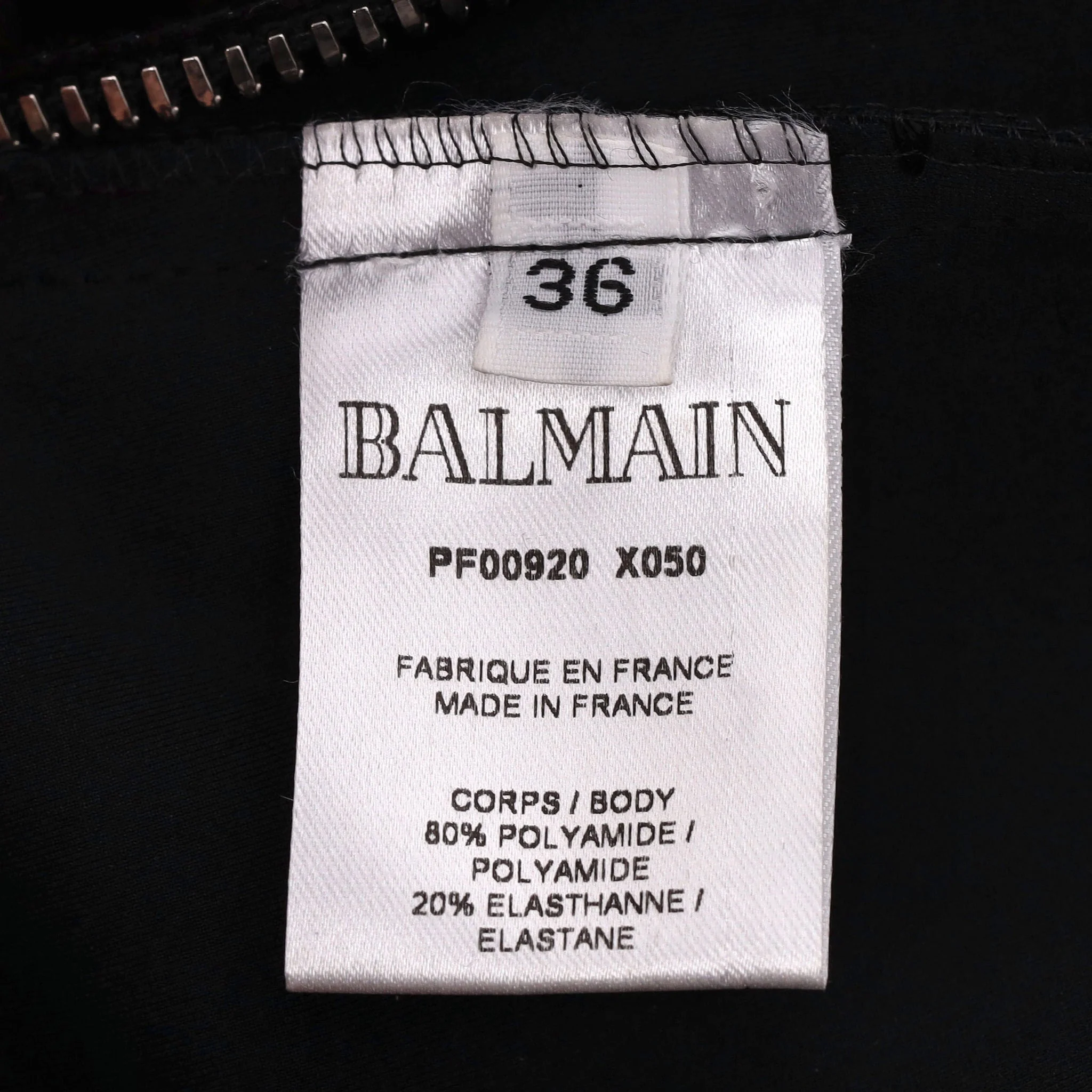 Balmain Iridescent Vinyl Two-Piece Set. Size 36FR - Image 9