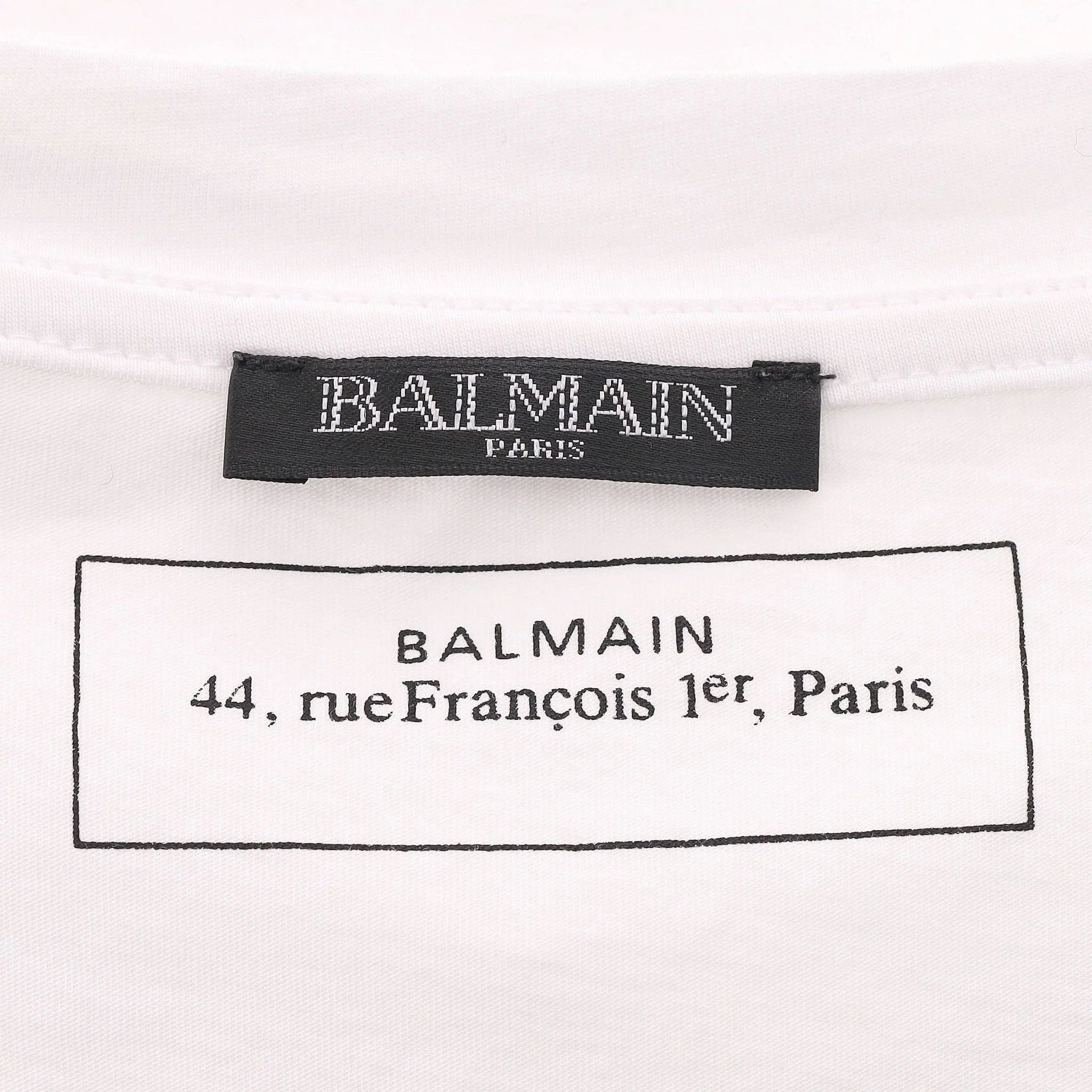Balmain Logo Cotton T-Shirt. Size S - Image 5