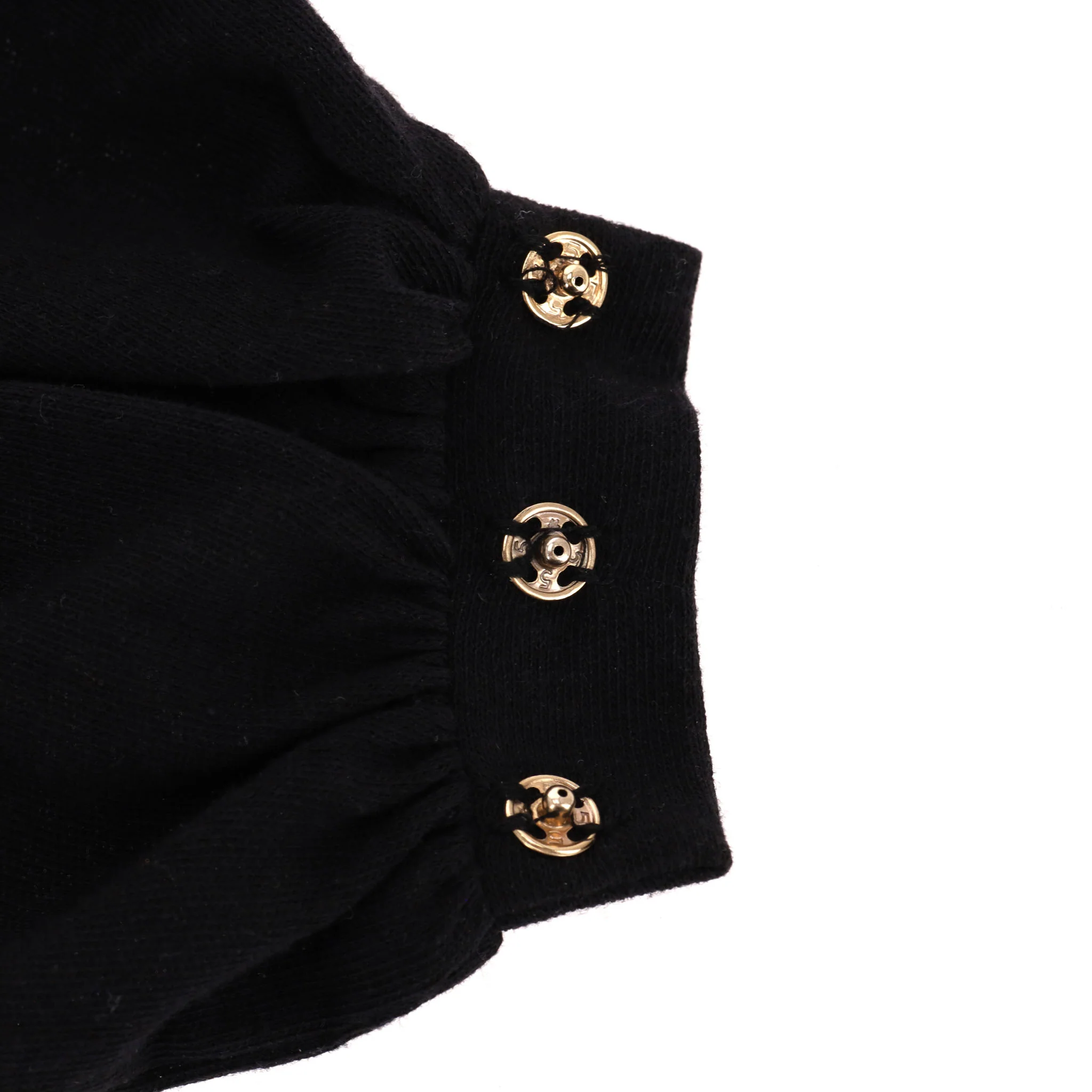 Balmain Cotton Blend Twist-Detail Cropped Top. Size 36FR - Image 6