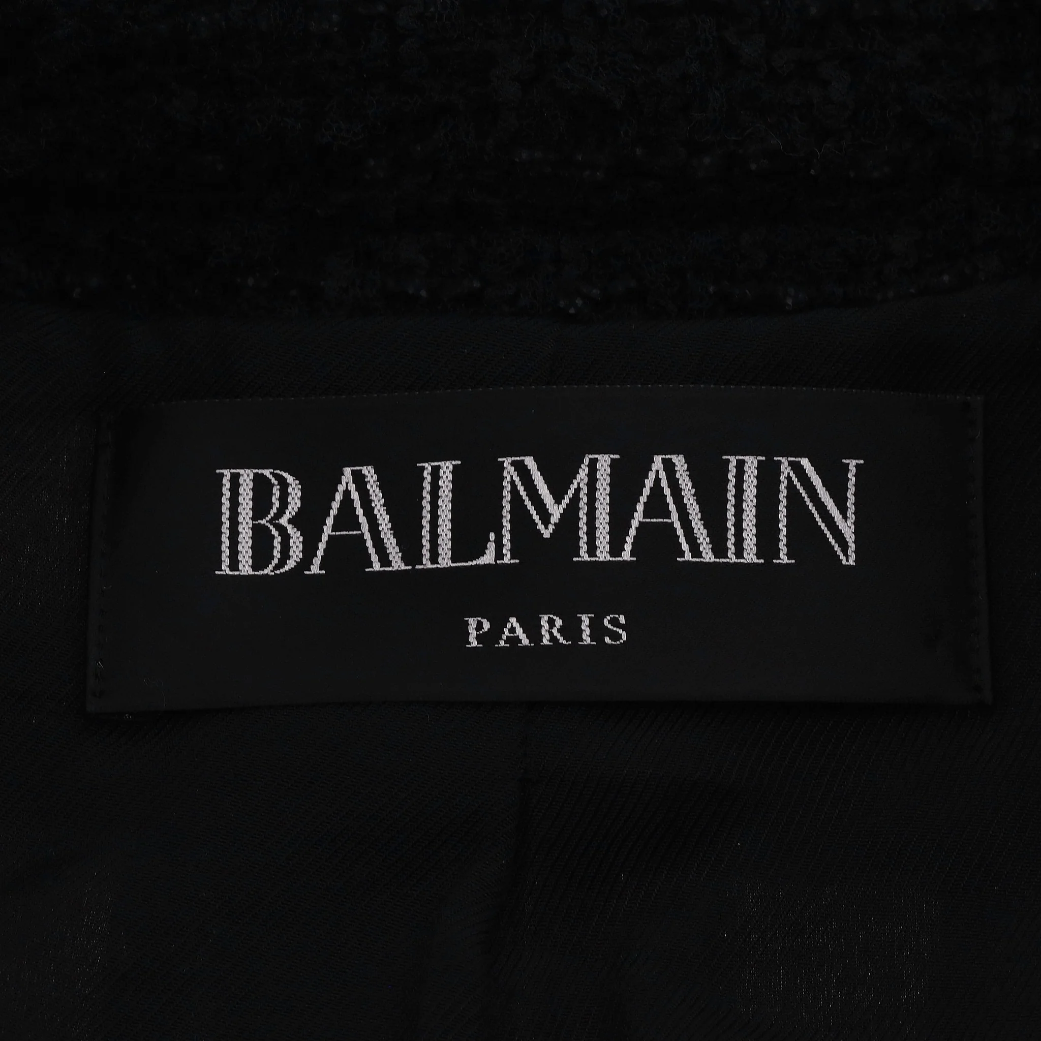 Balmain Wool Blend Houndstooth Tweed Jacket & Skirt Set. Size 34/36FR - Image 7