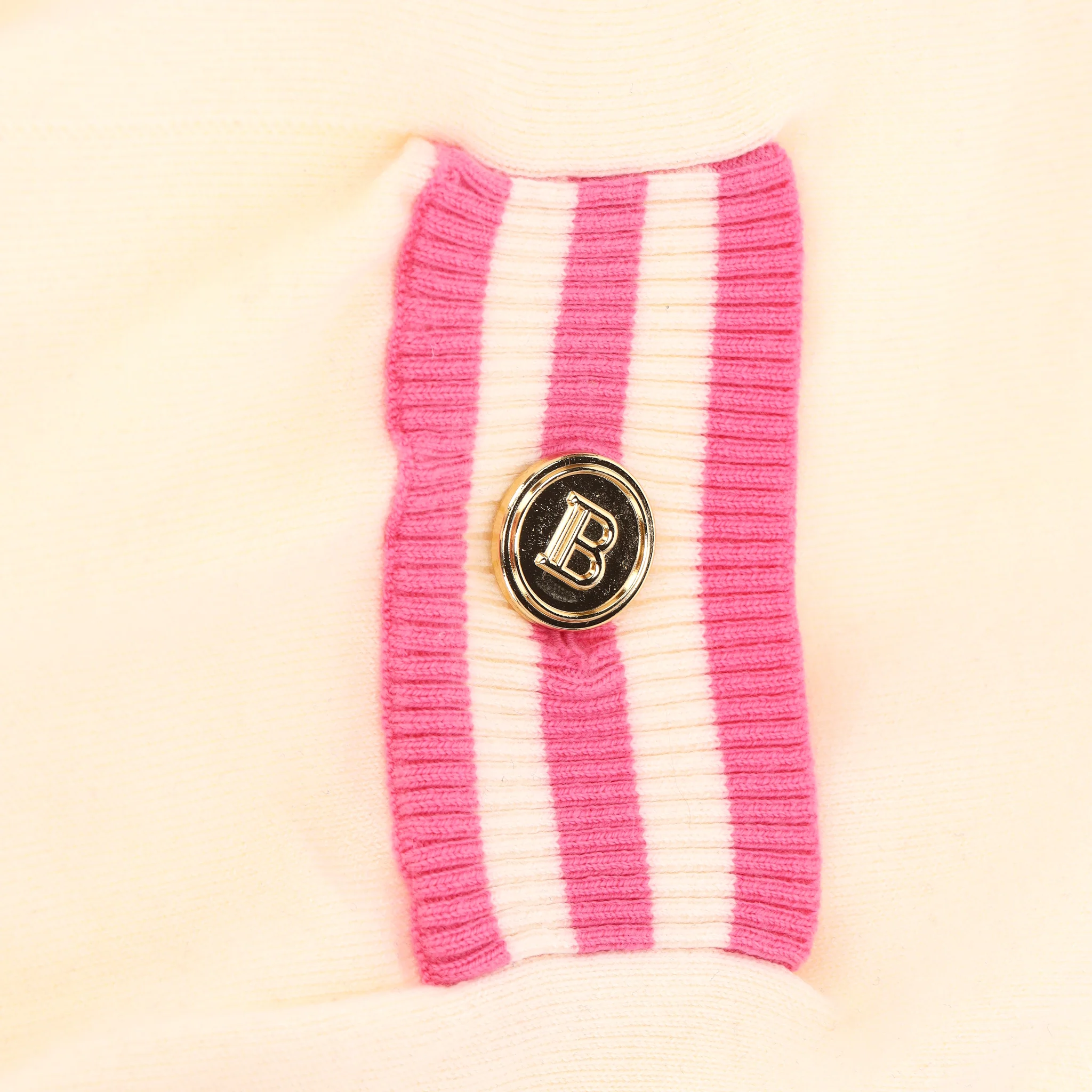 Balmain Wool Logo Cardigan. Size L - Image 6