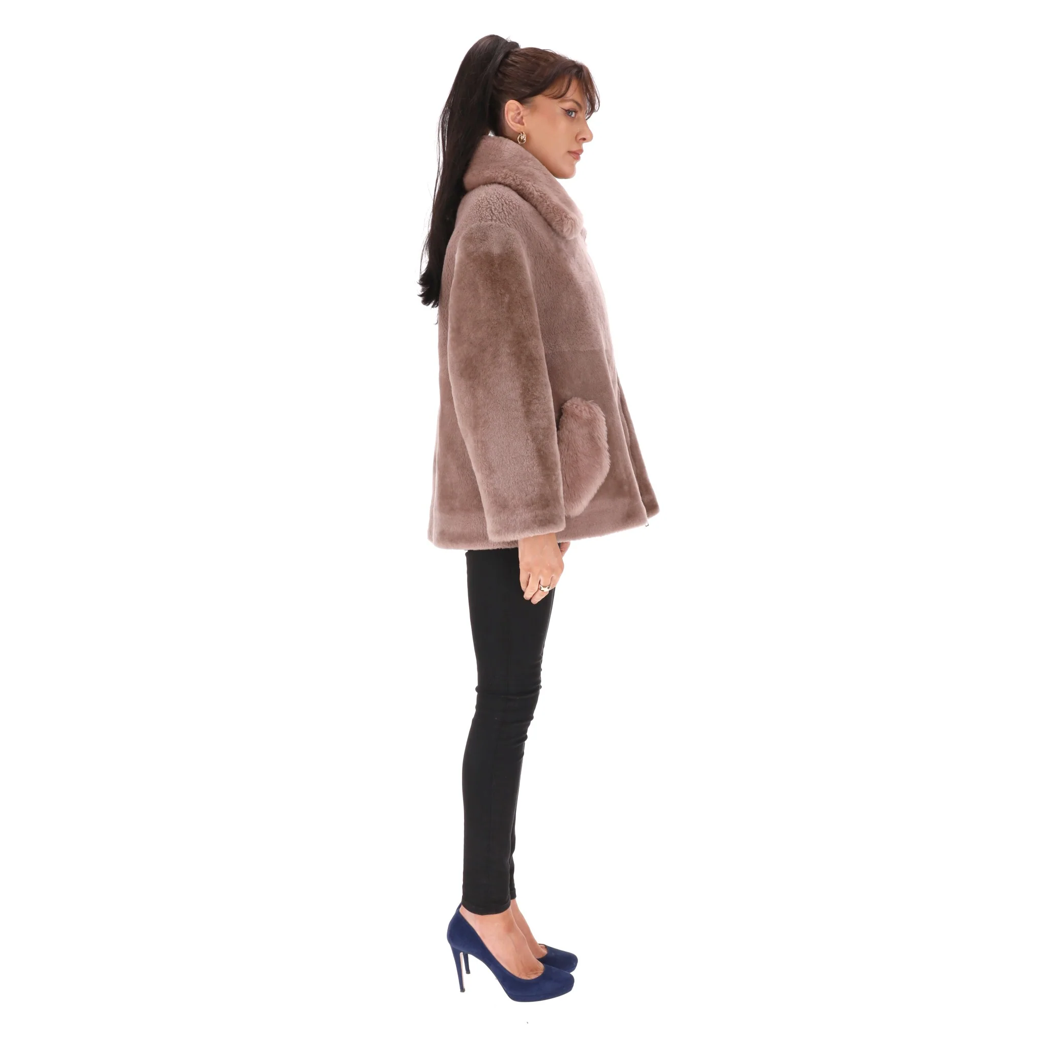 Blancha Sheepskin Teddy Coat. Size 38IT - Image 3